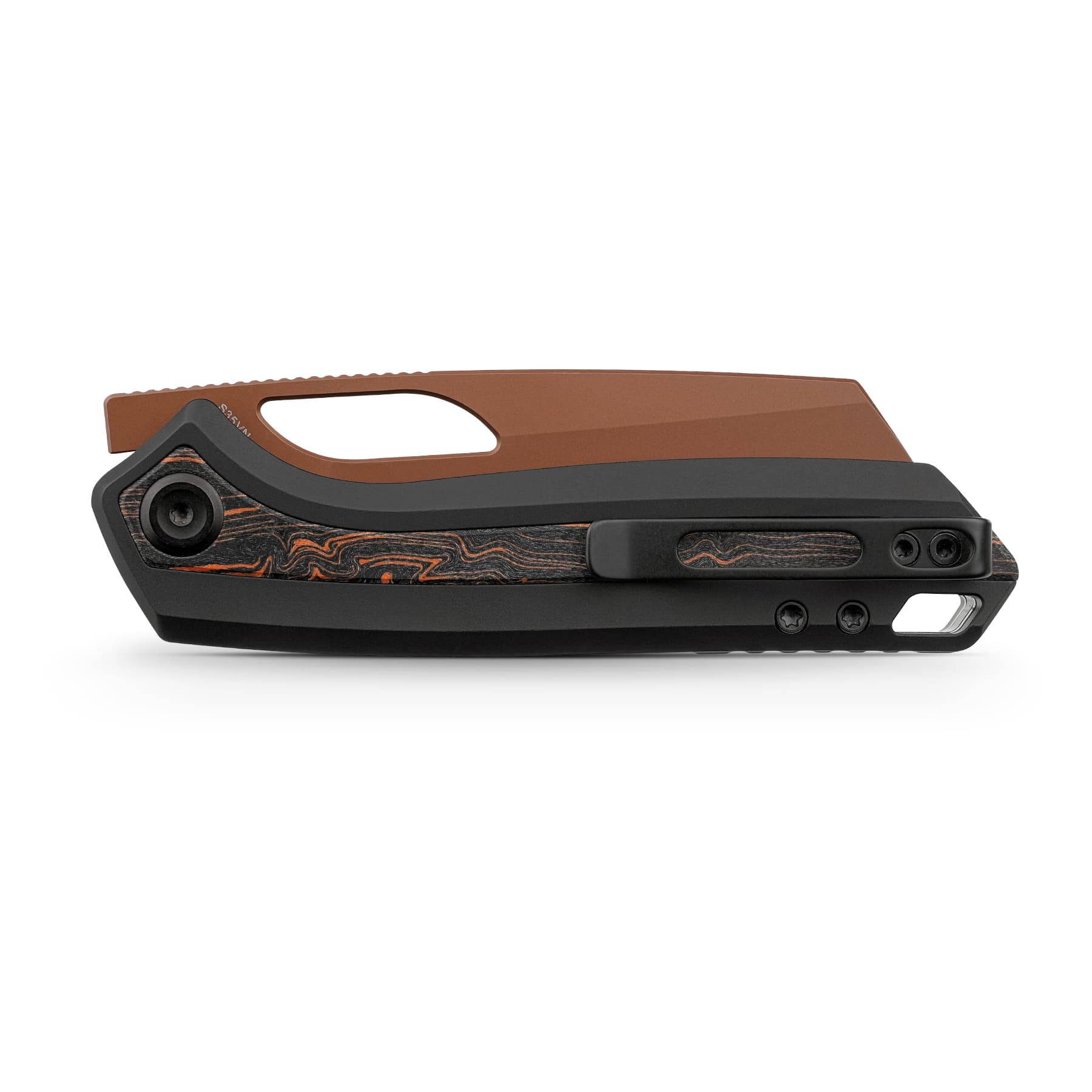 Kroc 329 -Top Liner Lock (3.29" S35VN Blade & Aluminum & Topo G10 Handle) - A1810