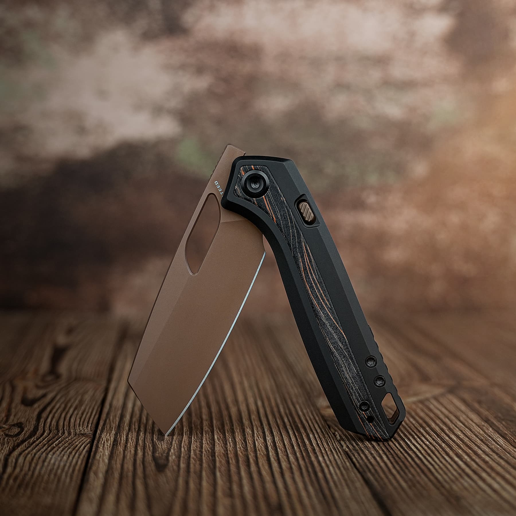 Kroc 329 -Top Liner Lock (3.29" S35VN Blade & Aluminum & Topo G10 Handle) - A1810