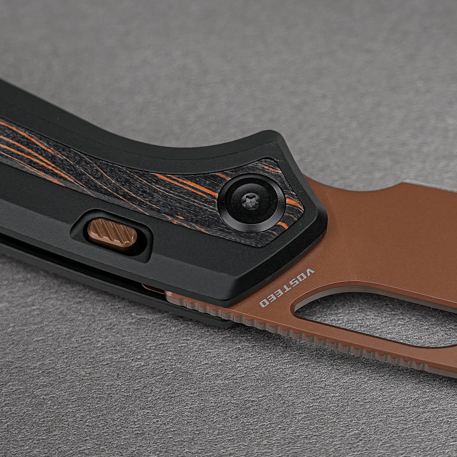 Kroc 329 -Top Liner Lock (3.29" S35VN Blade & Aluminum & Topo G10 Handle) - A1810