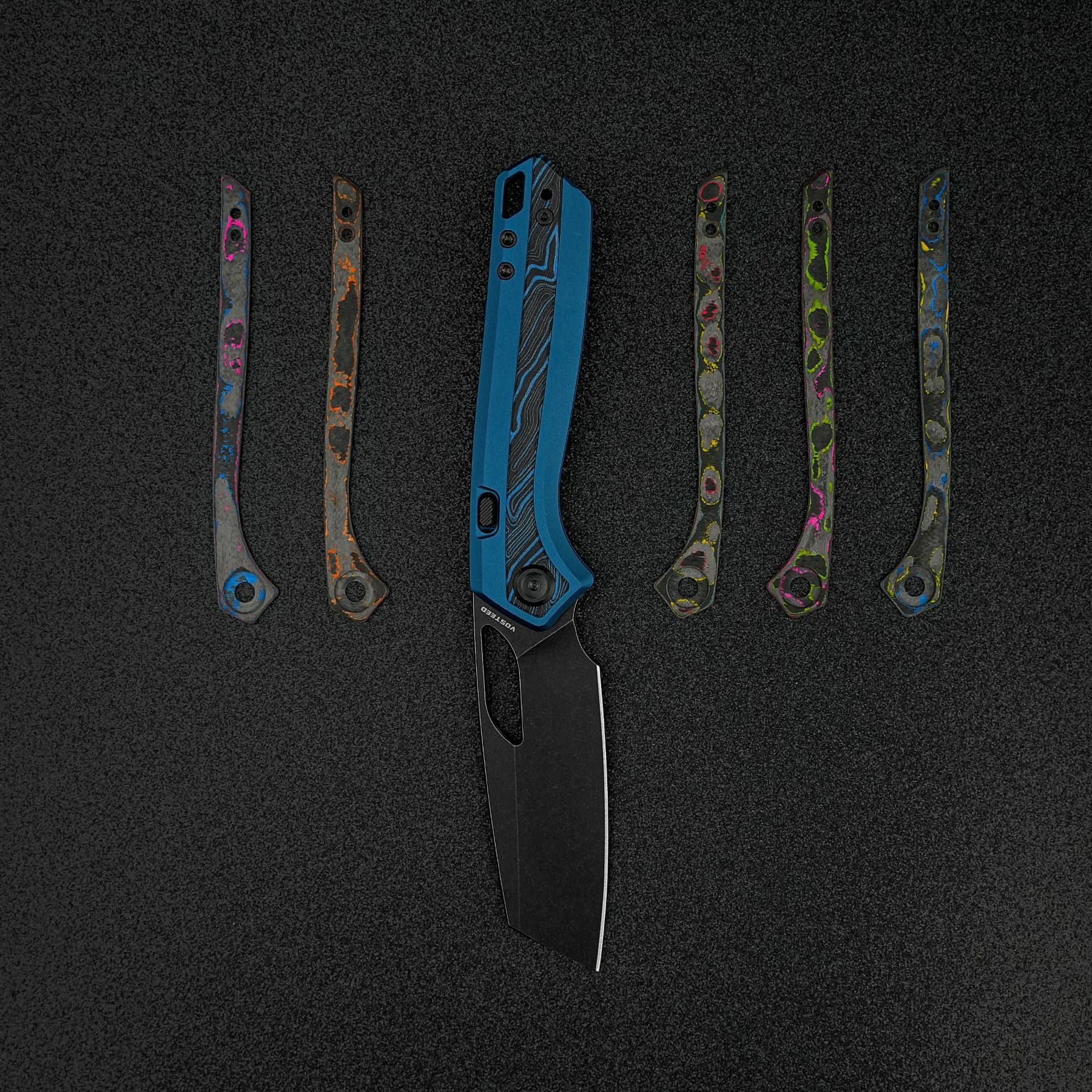 Kroc 329 -Top Liner Lock (3.29" S35VN Blade & Aluminum & Topo G10 Handle) - A1811