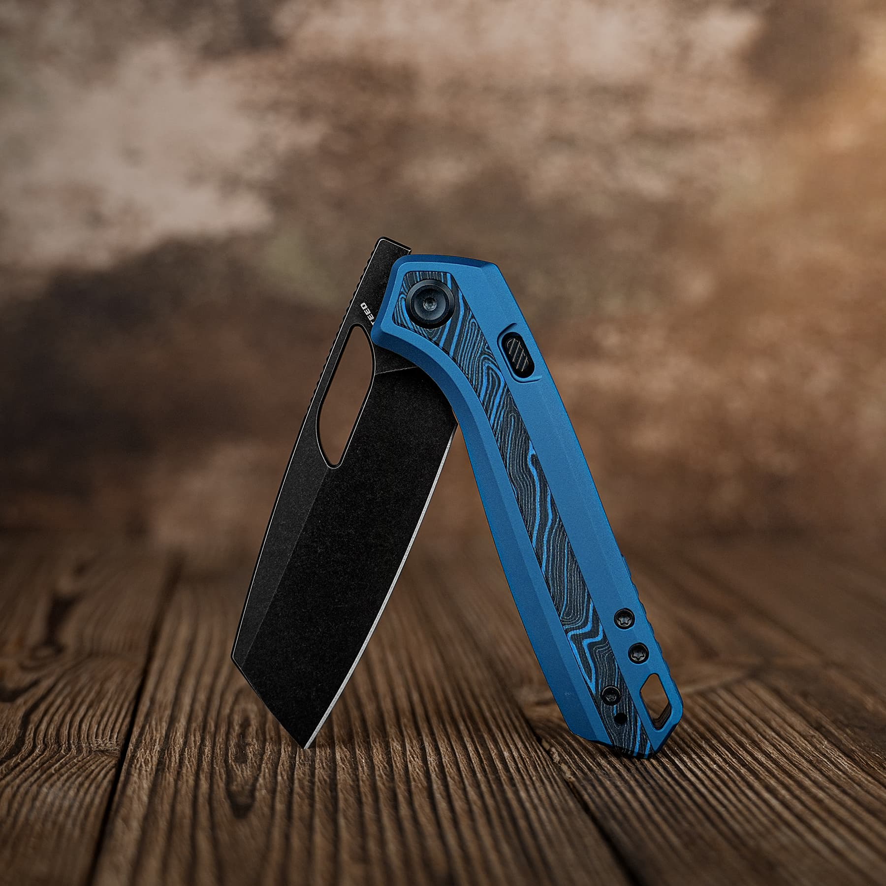 Kroc 329 -Top Liner Lock (3.29" S35VN Blade & Aluminum & Topo G10 Handle) - A1811