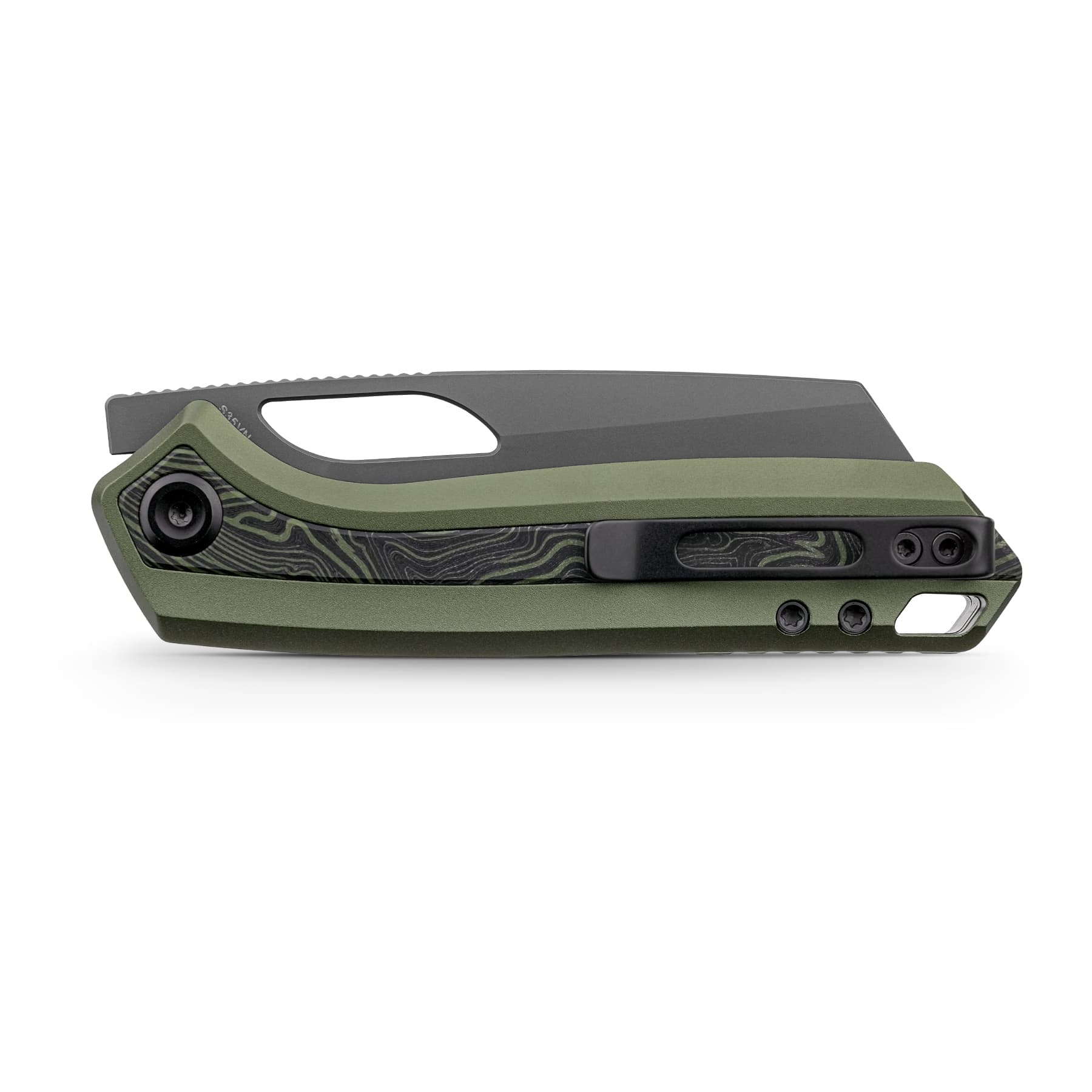 Kroc 329 -Top Liner Lock (3.29" S35VN Blade & Aluminum & Topo G10 Handle) - A1812