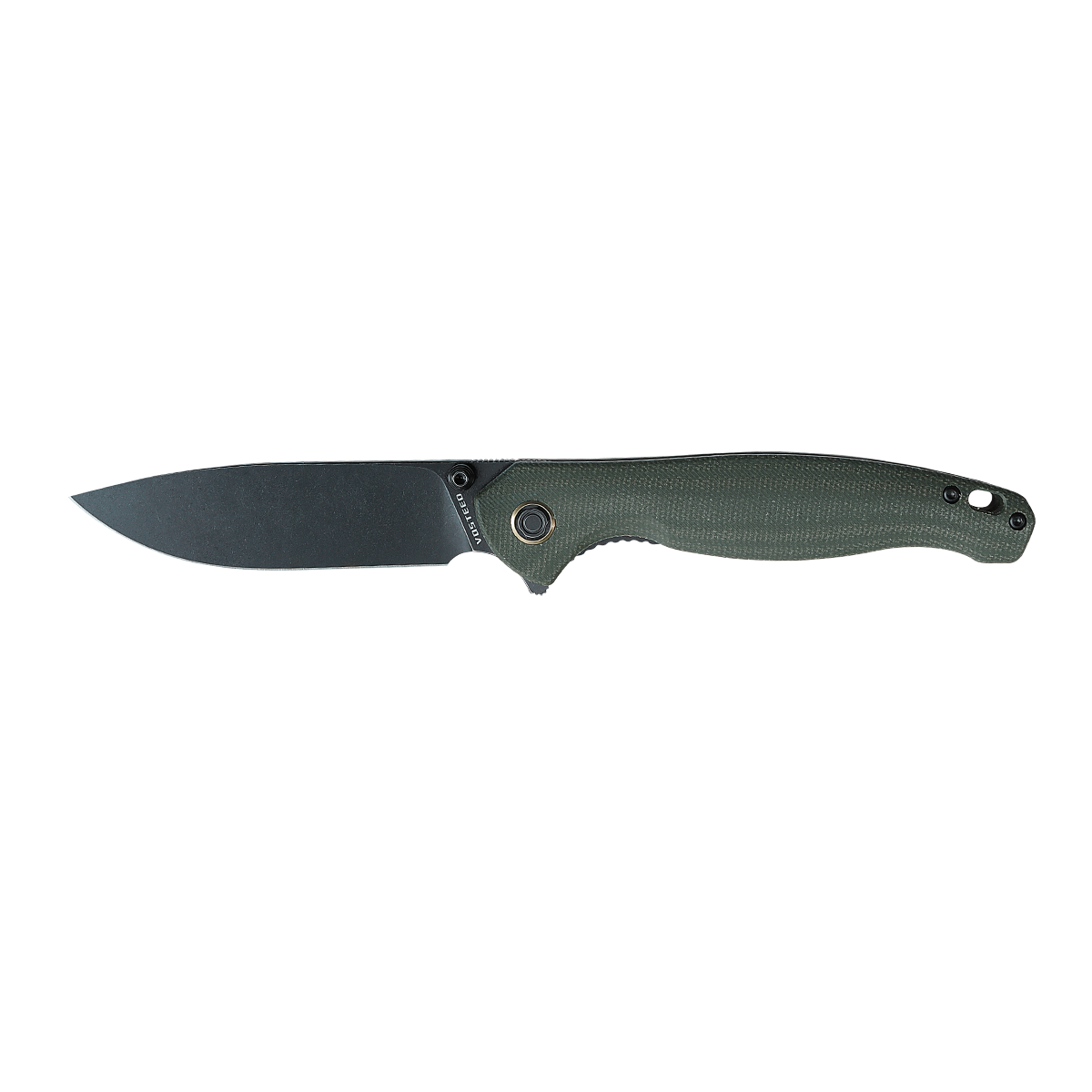 Vosteed Labrador knife with 154CM blade and green Micarta handle