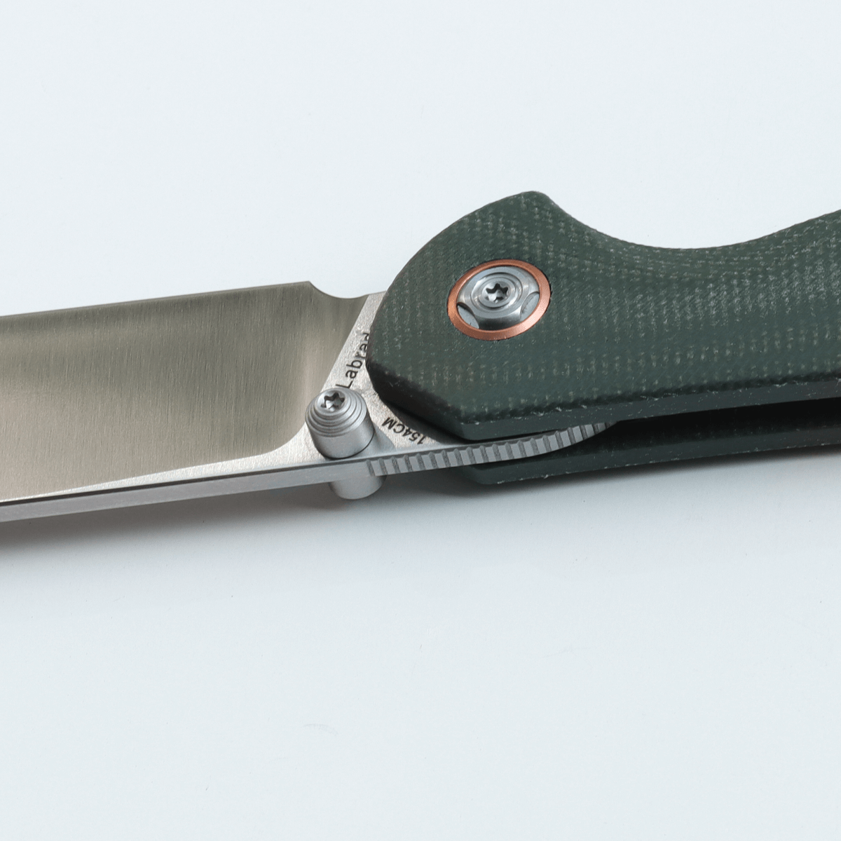 Vosteed Labrador knife blade detail, 154CM steel