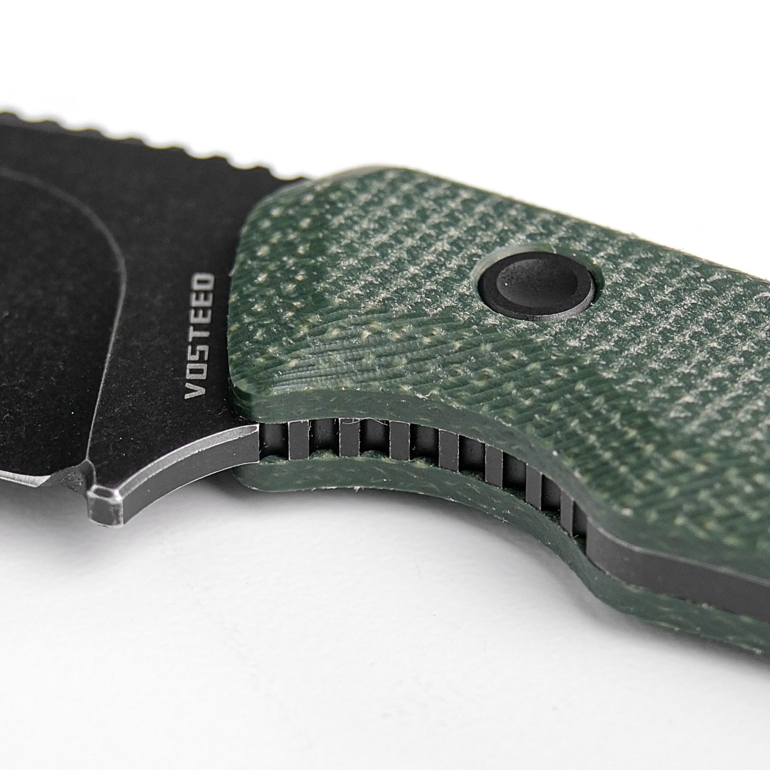Marmoset- Fixed Blade Knife (2.20" 14C28N Blade & Micarta Handle) With S.O.A.R. Clip - D0701