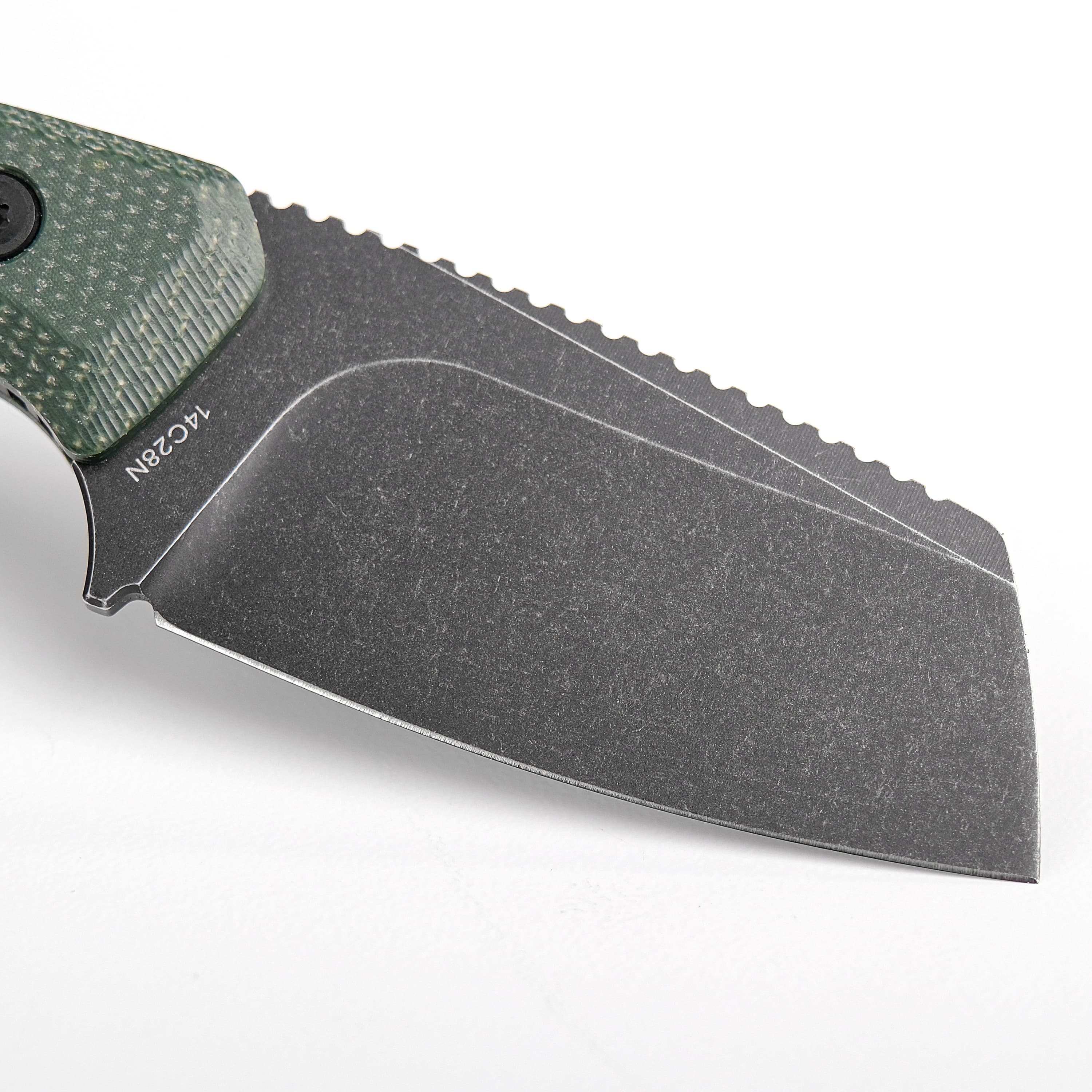 Marmoset- Fixed Blade Knife (2.20" 14C28N Blade & Micarta Handle) With S.O.A.R. Clip - D0701