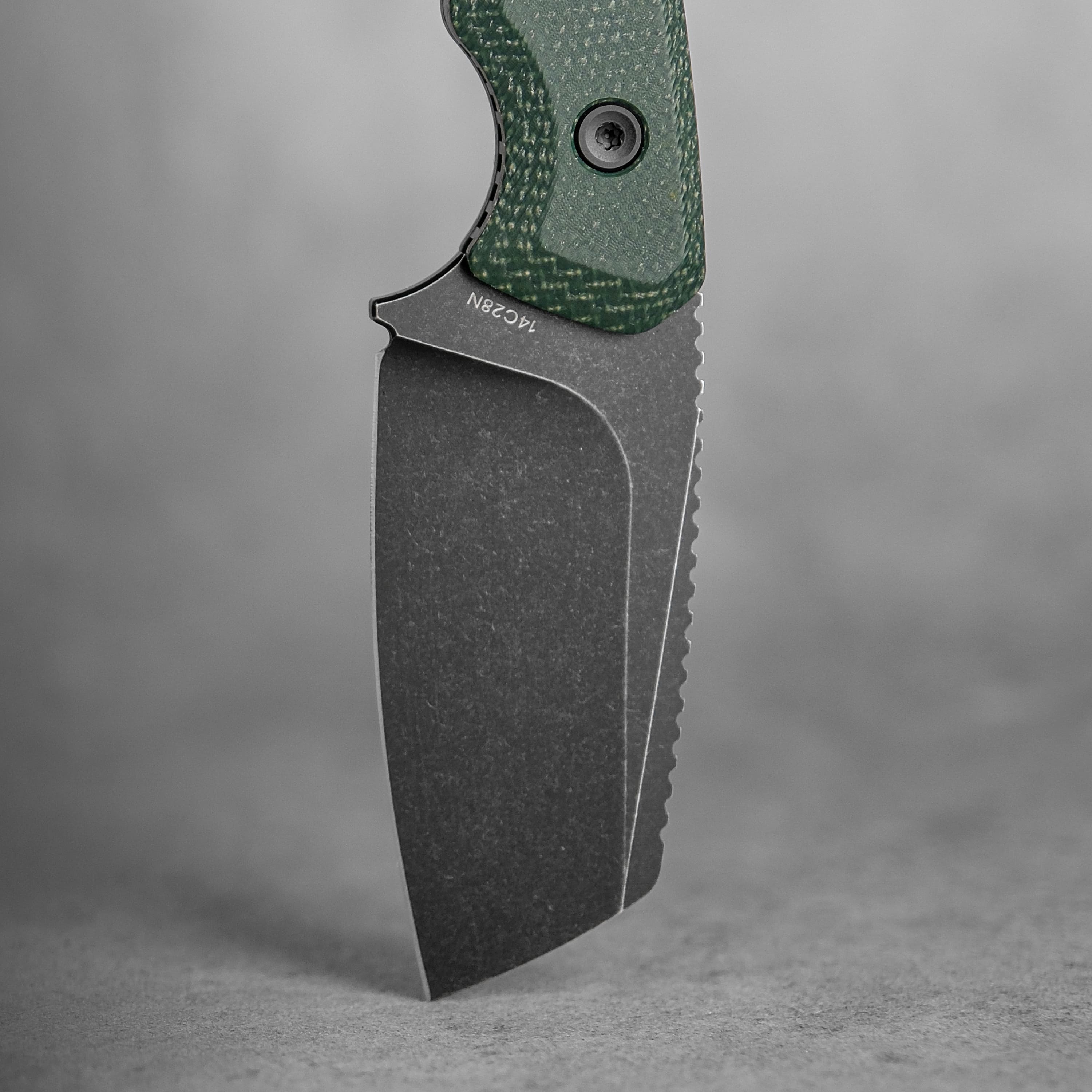 Marmoset- Fixed Blade Knife (2.20" 14C28N Blade & Micarta Handle) With S.O.A.R. Clip - D0701