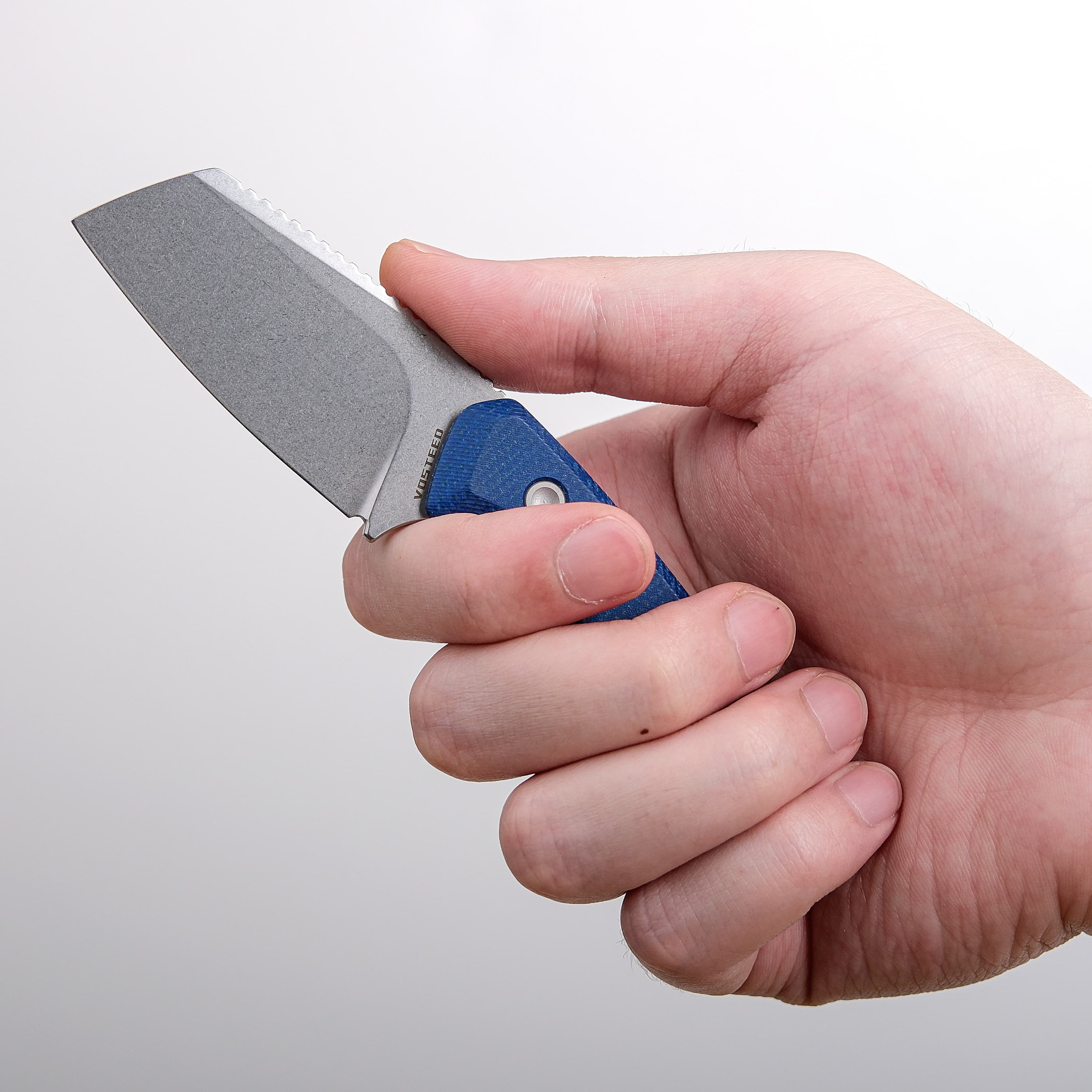 Marmoset- Fixed Blade Knife (2.20" 14C28N Blade & Micarta Handle) With S.O.A.R. Clip - D0703