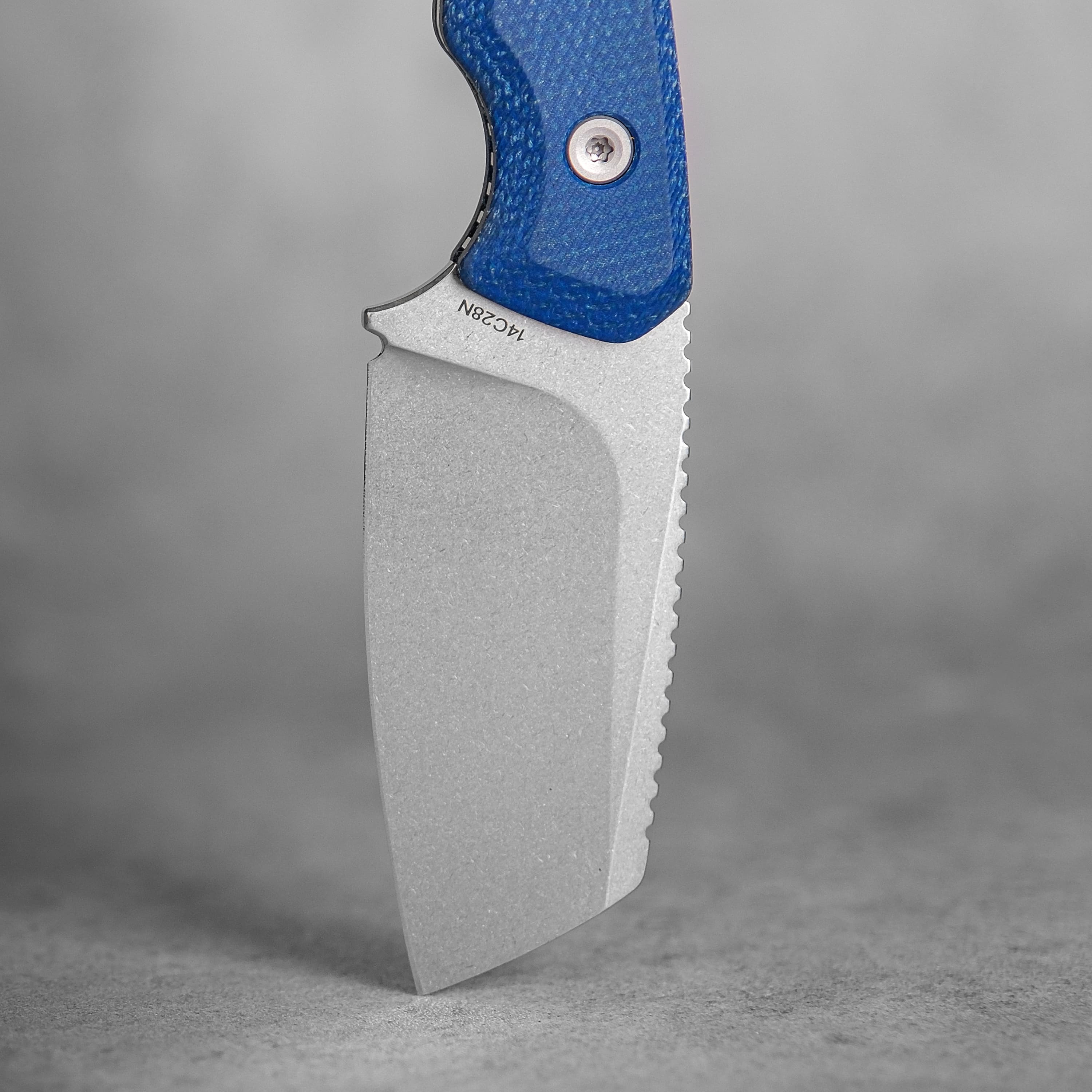 Marmoset- Fixed Blade Knife (2.20" 14C28N Blade & Micarta Handle) With S.O.A.R. Clip - D0703