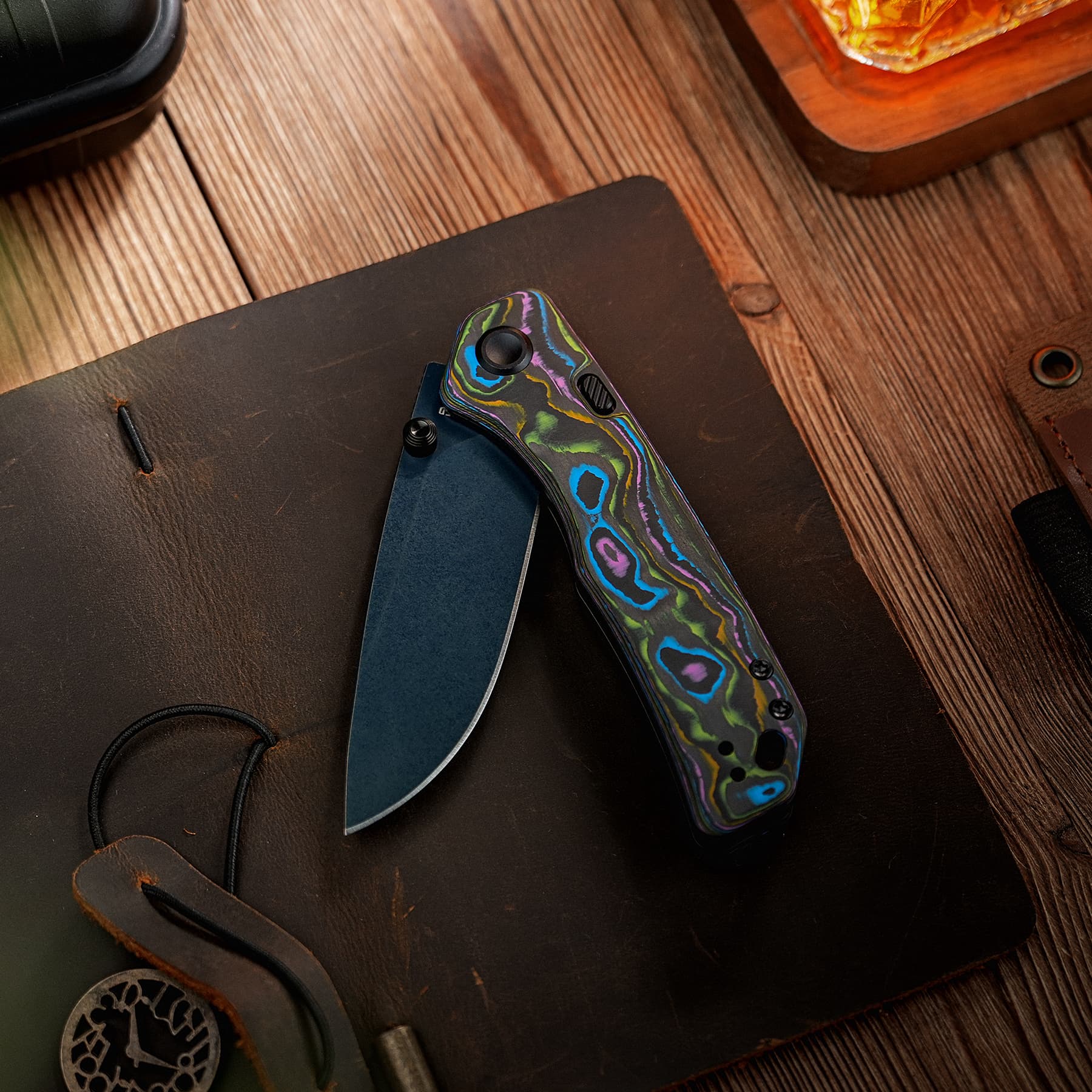 Marten 330 - Top Liner Lock (3.30" 154CM Blade & Carbon Fiber Handle) - A1618