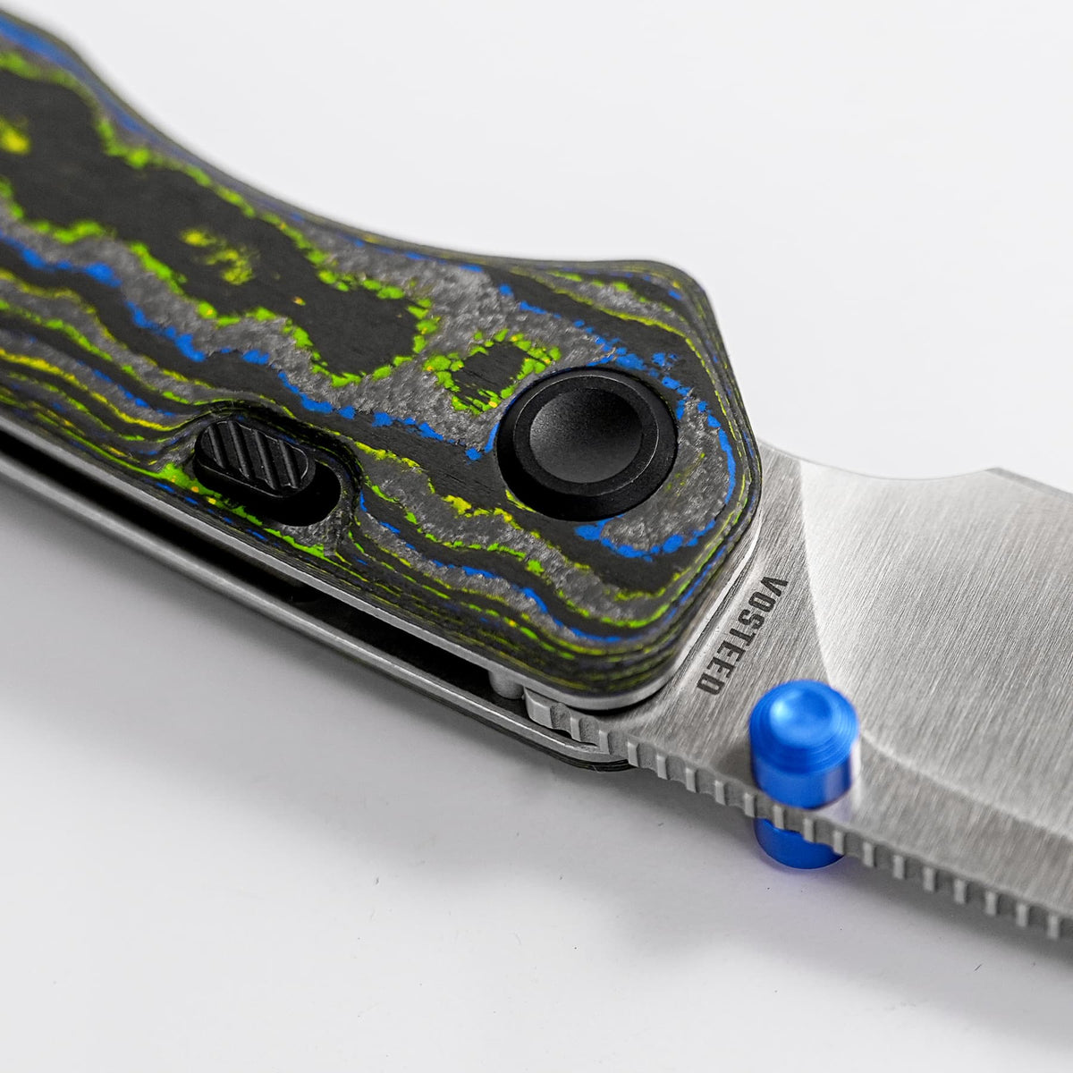 Marten 330 - Top Liner Lock (3.30" M390 Blade & Camo Carbon Handle) - A1620 - Every Day Gear Exclusive