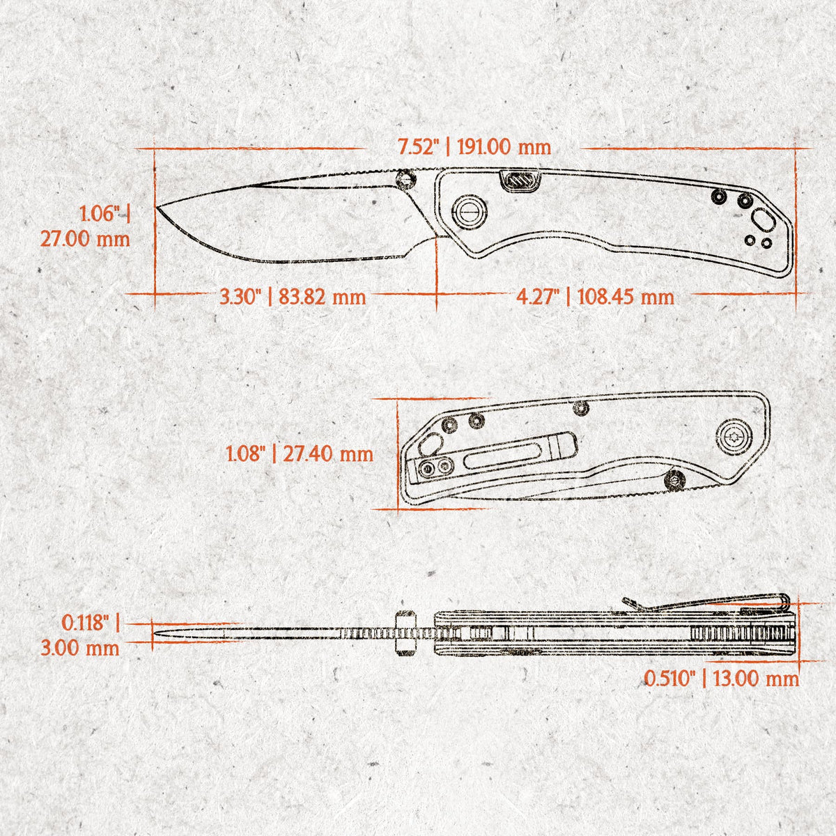 Coming Soon - Marten 330 - Top Liner Lock (3.30" 14C28N Blade & G10 Handle) - A1625