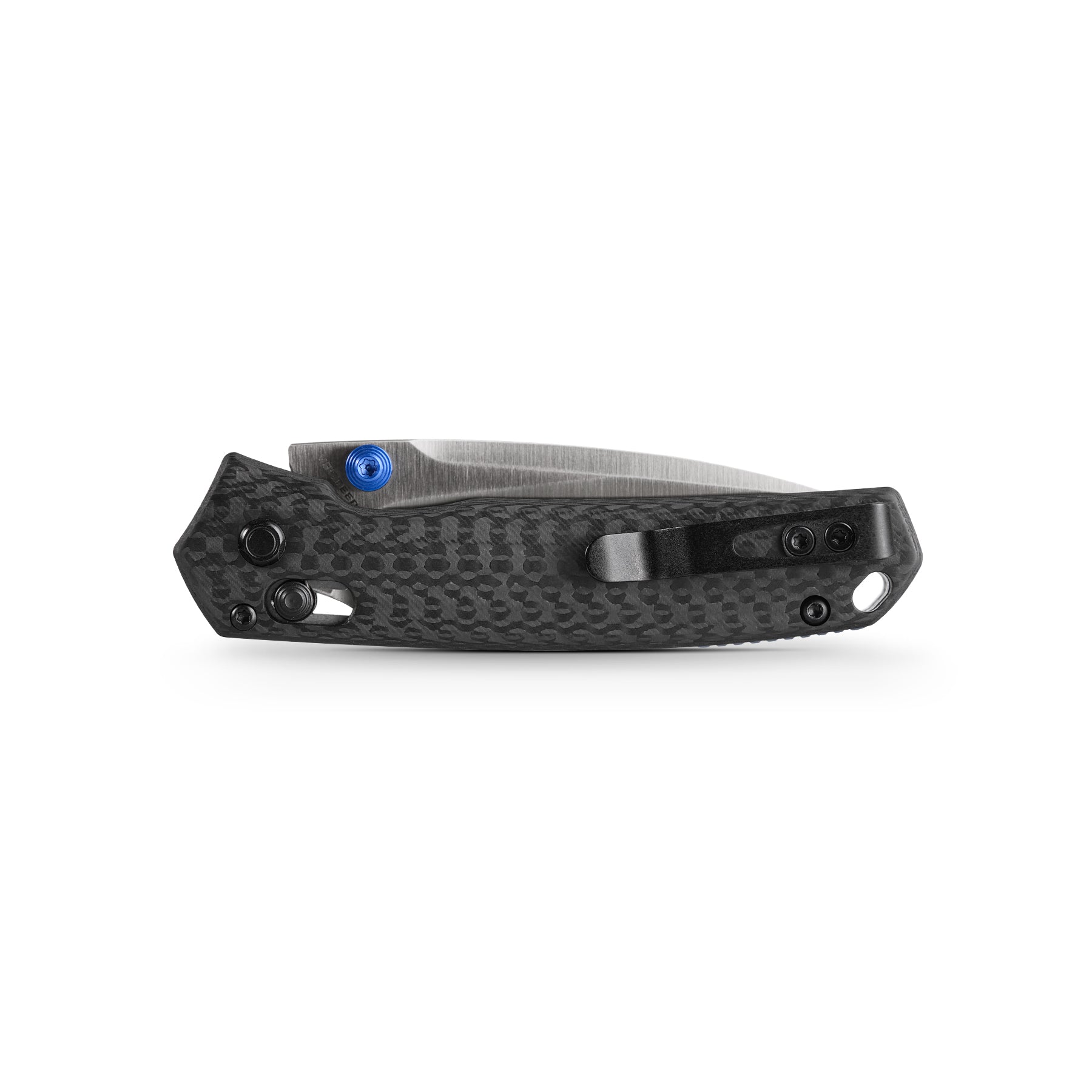 Vosteed Mini Psyop knife, carbon fiber handle and blue details