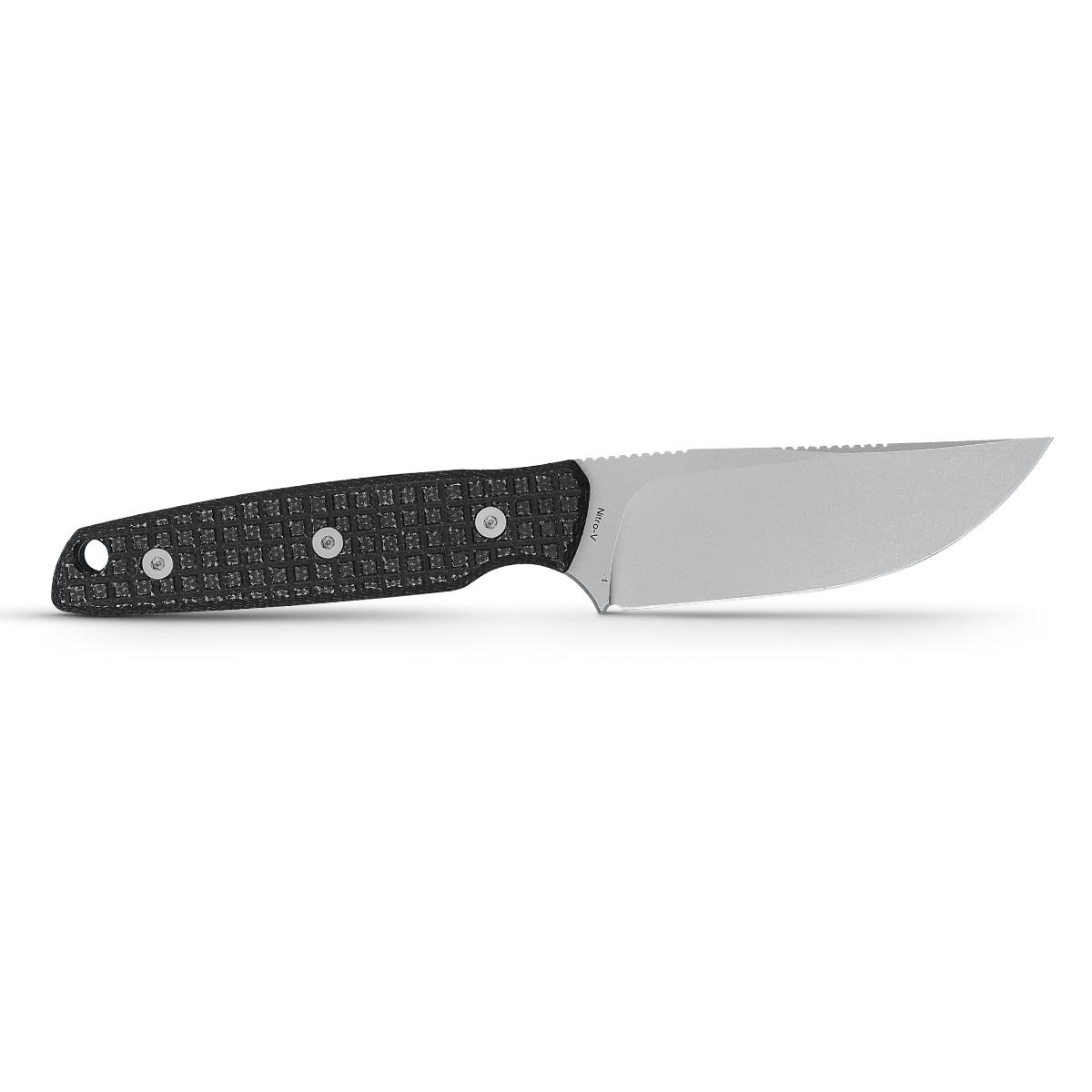 Vosteed Mink fixed blade knife with black micarta handle