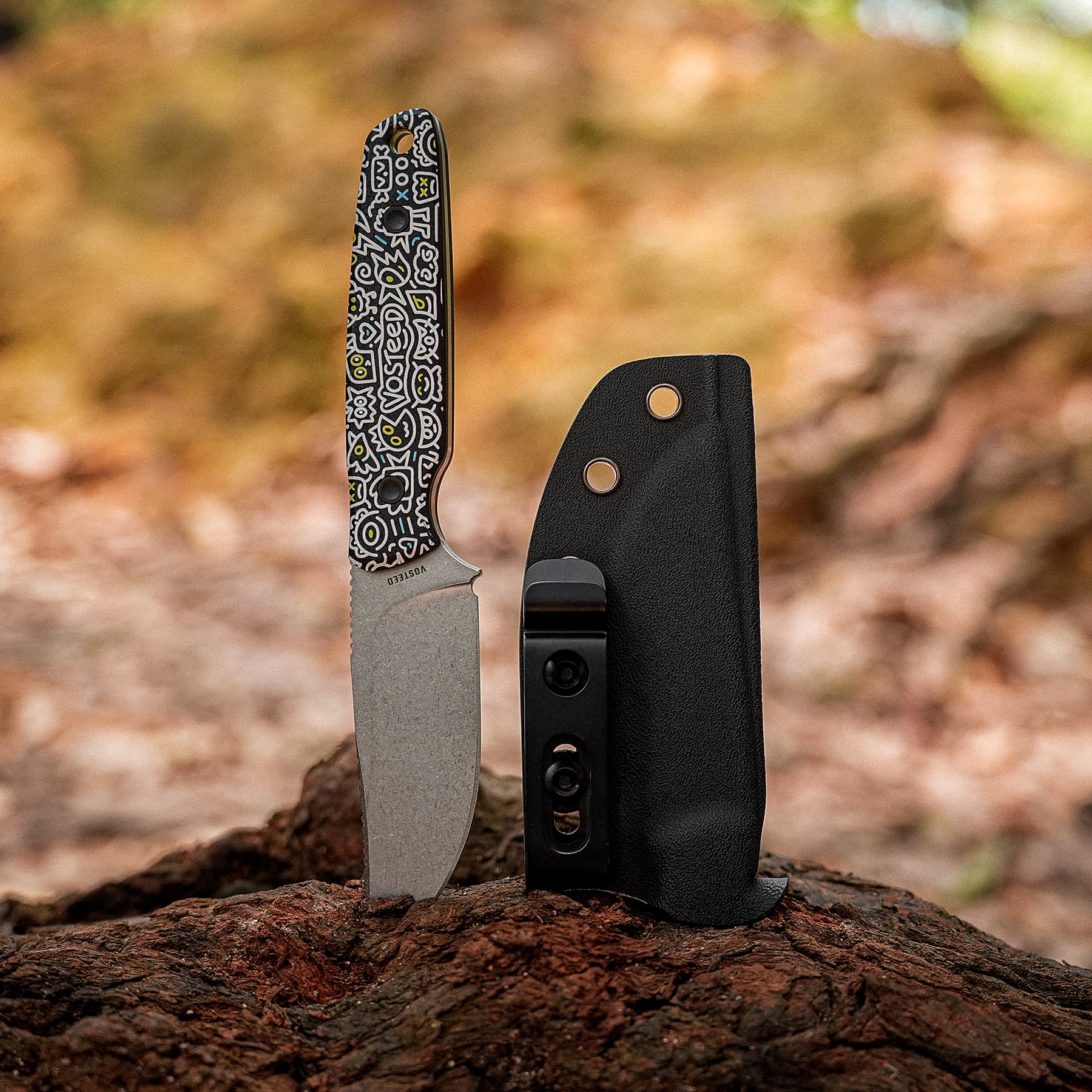 Mink - Fixed Blade Knife (3.33" AEB-L Blade & G10 Handle) - D0114 AMAZON & TIKTOK EXCLUSIVE