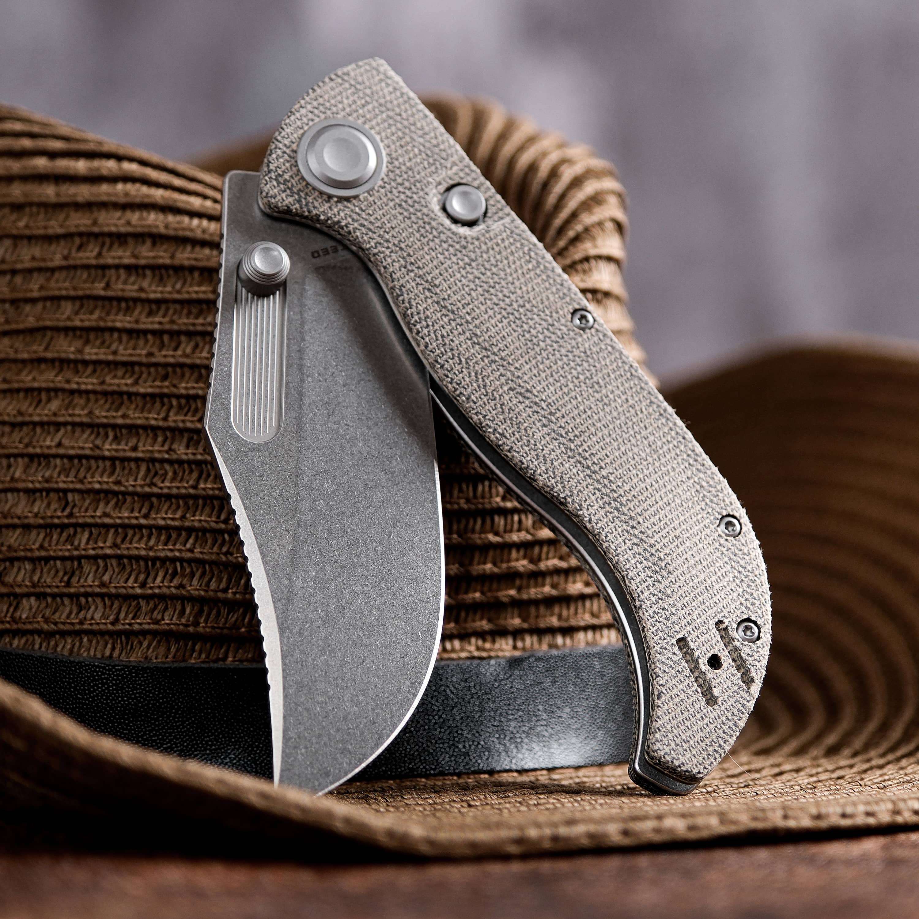 Naga- Top Liner Lock(3.47" S35VN Blade & Norplex UltreX™ Micarta Handle) - A3902