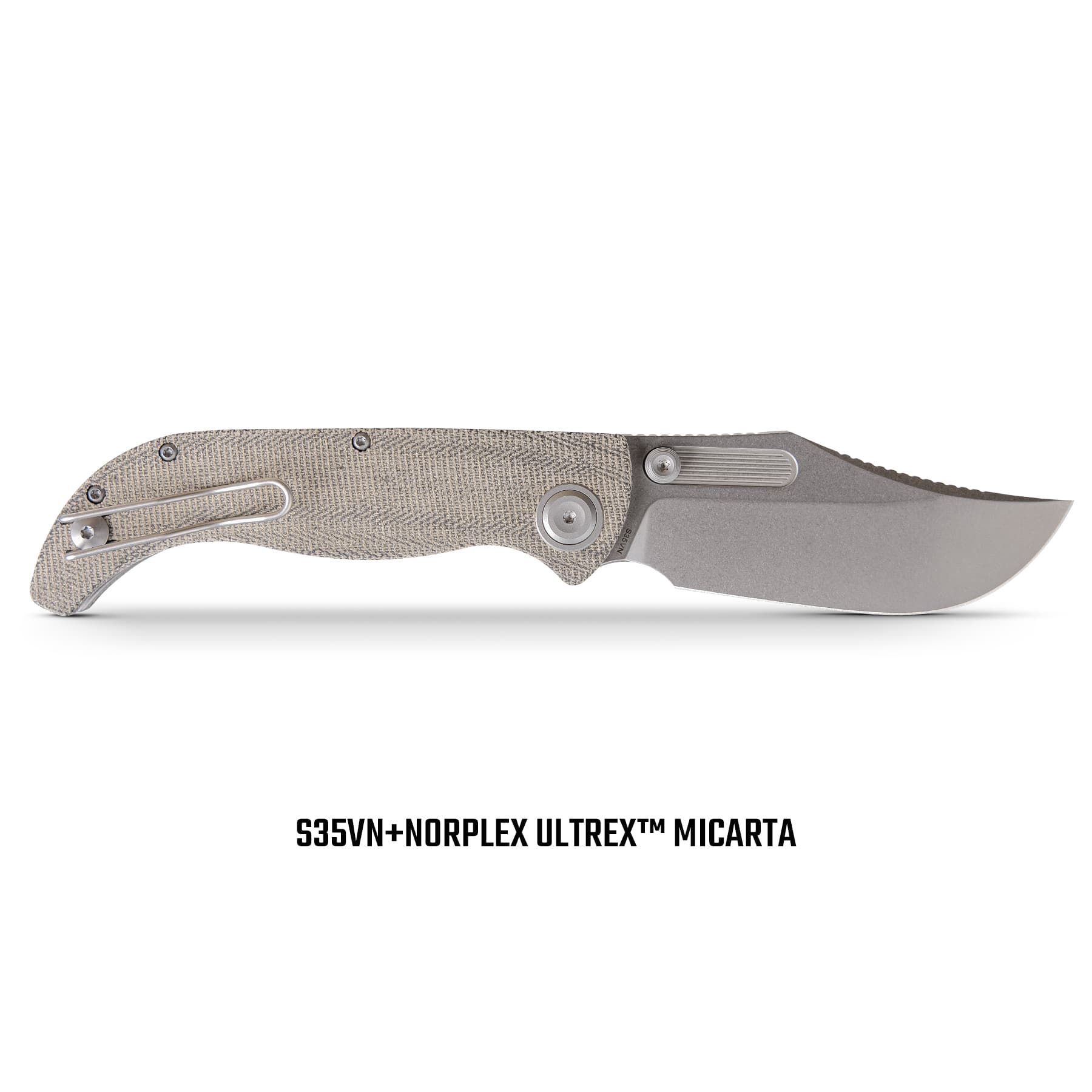 Naga- Top Liner Lock(3.47" S35VN Blade & Norplex UltreX™ Micarta Handle) - A3902
