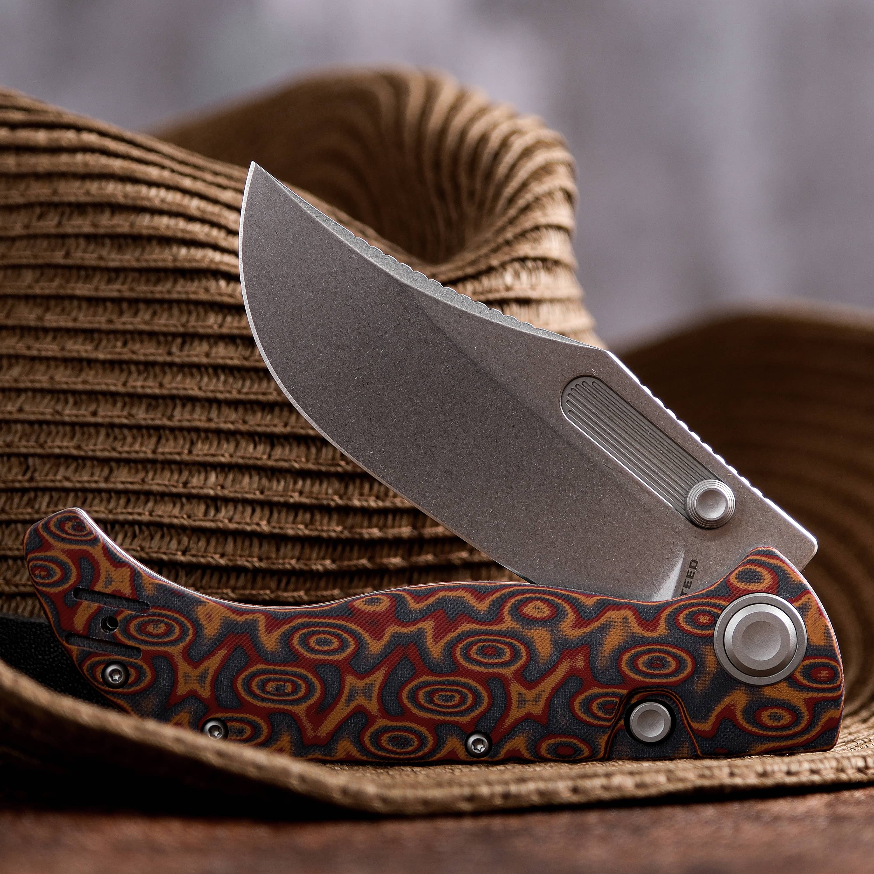 Naga- Top Liner Lock(3.47" S35VN Blade & Raindrop Micarta Handle) - A3904
