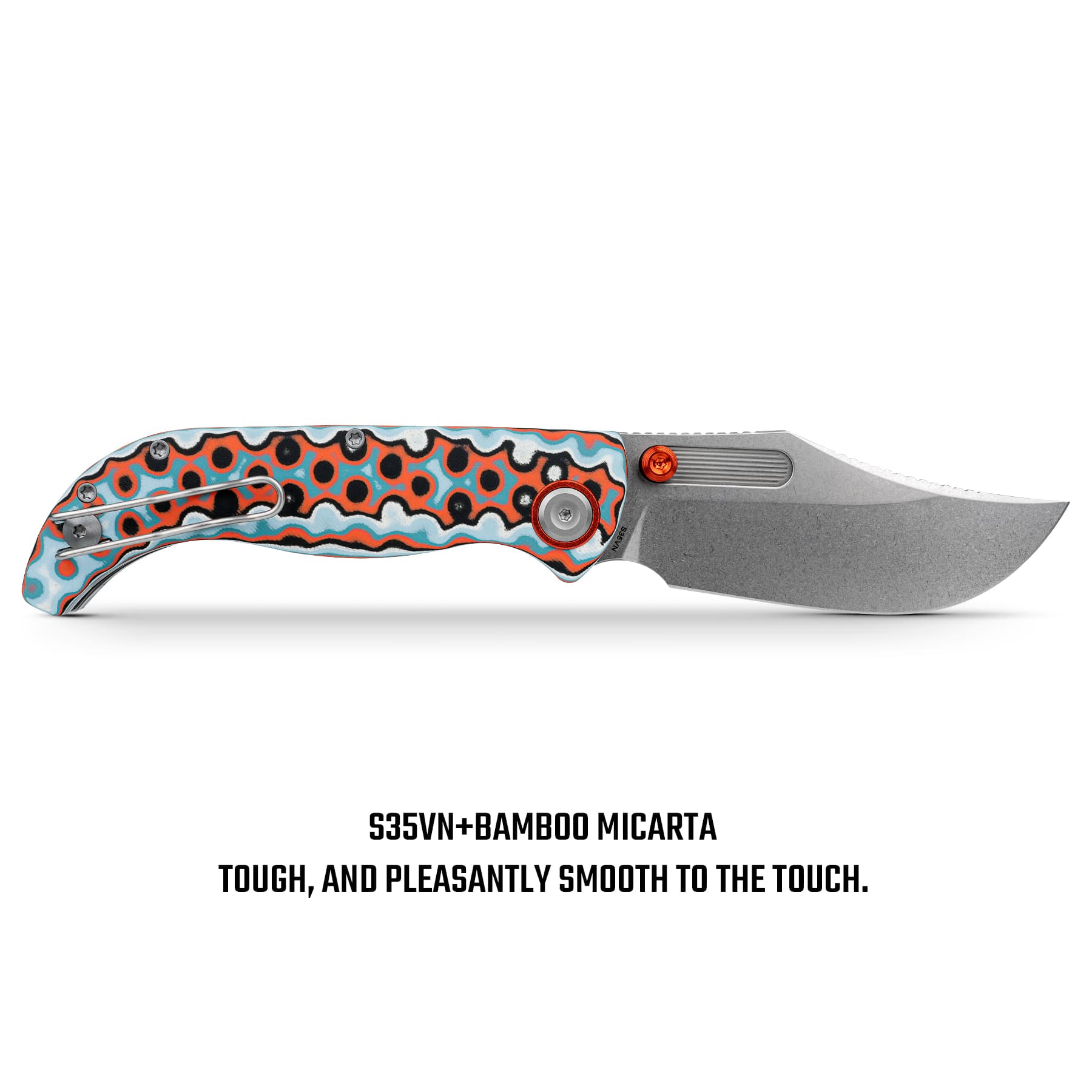 Coming Soon - Naga- Top Liner Lock(3.47" S35VN Blade & Bamboo Micarta Handle) - A3907