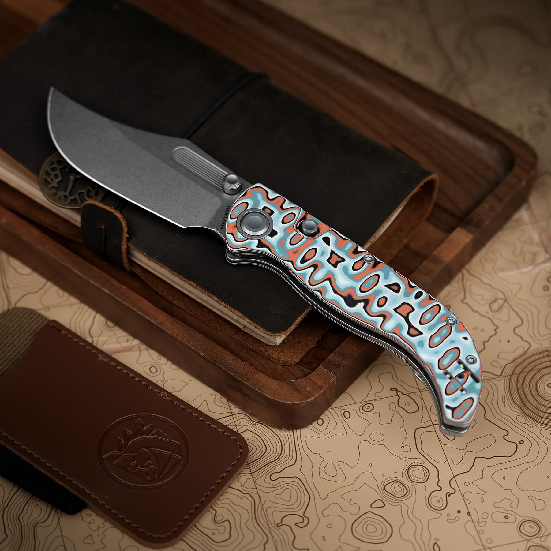 Coming Soon - Naga- Top Liner Lock(3.47" S35VN Blade & Bamboo Micarta Handle) - A3908