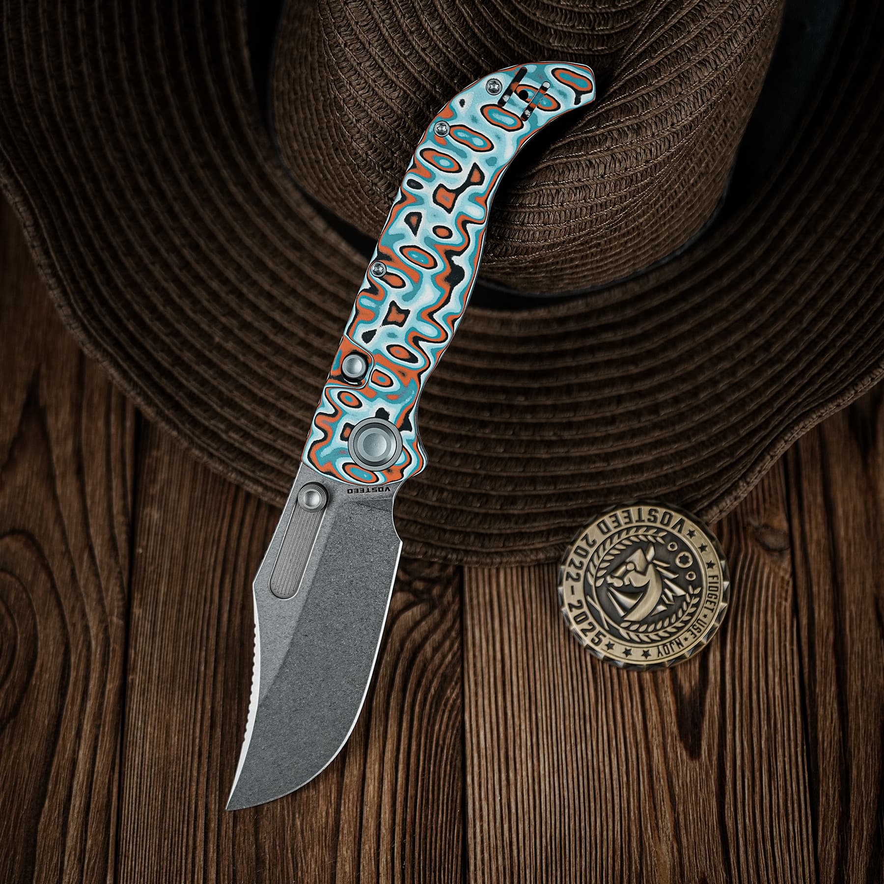 Coming Soon - Naga- Top Liner Lock(3.47" S35VN Blade & Bamboo Micarta Handle) - A3908