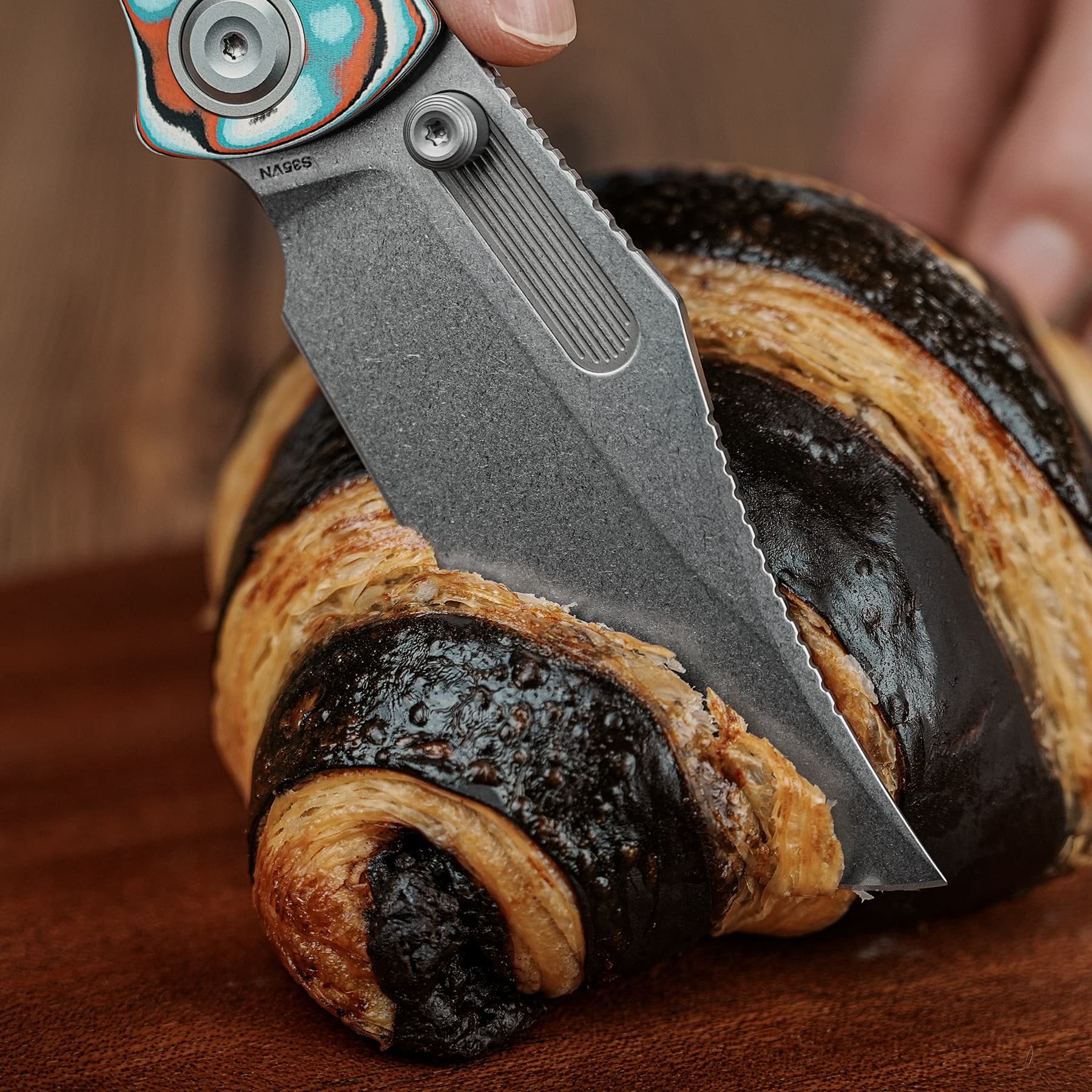 Coming Soon - Naga- Top Liner Lock(3.47" S35VN Blade & Bamboo Micarta Handle) - A3908