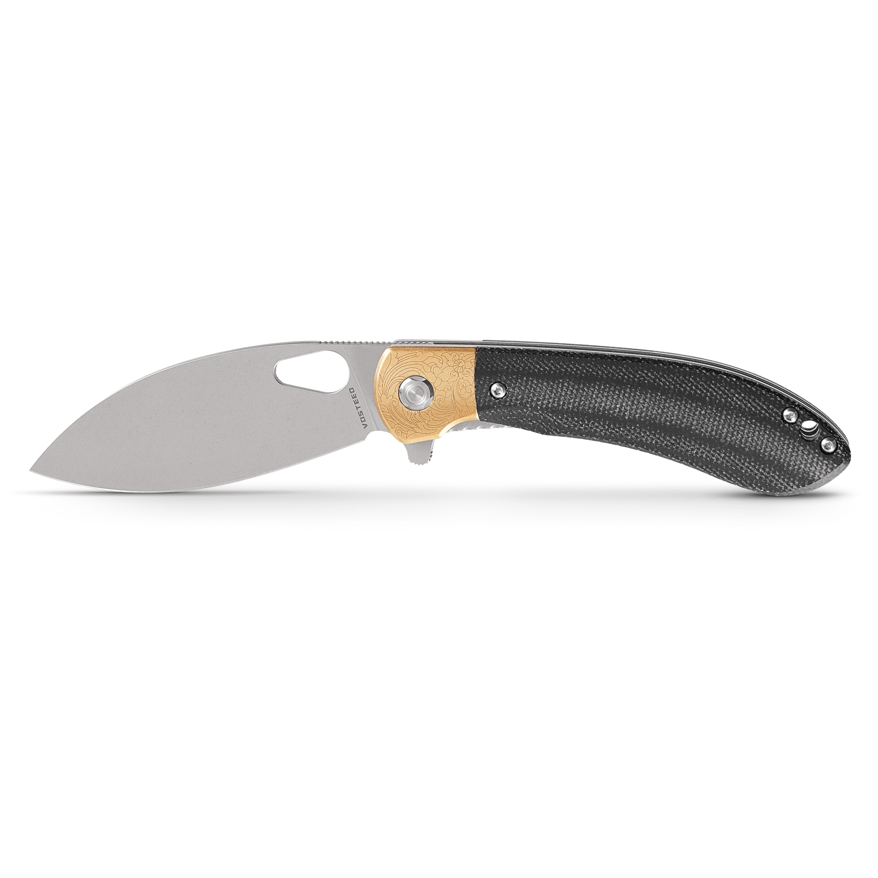 Vosteed Nightshade Shilin Cutter knife with Elmax blade and Micarta handle