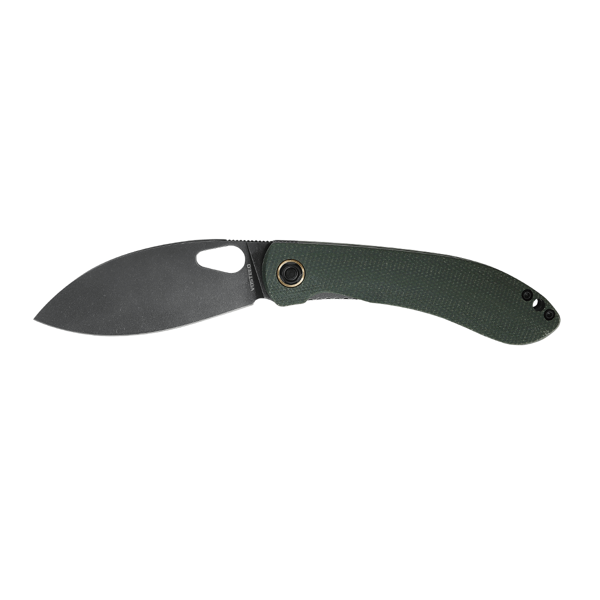Vosteed Nightshade TH Shilin Cutter - Green Micarta