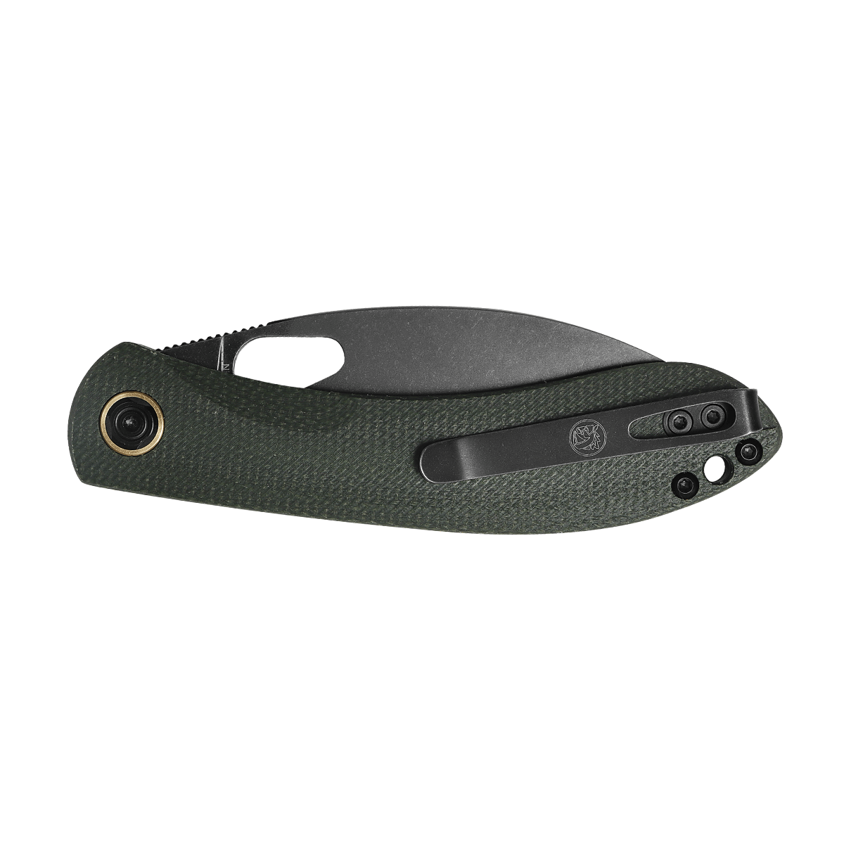 Vosteed Nightshade TH Shilin Cutter - Green Micarta Handle