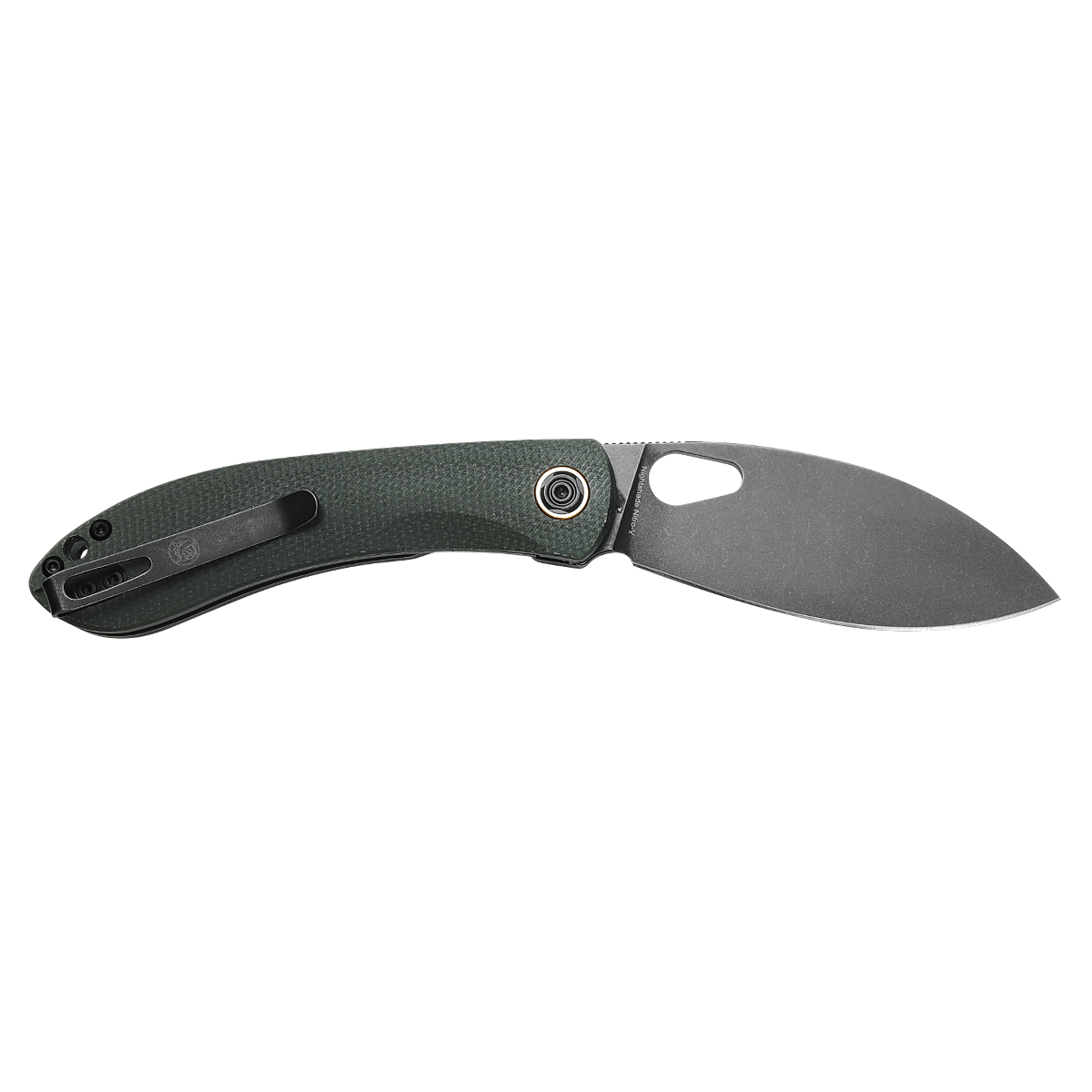Vosteed Nightshade TH - Green Micarta EDC Knife
