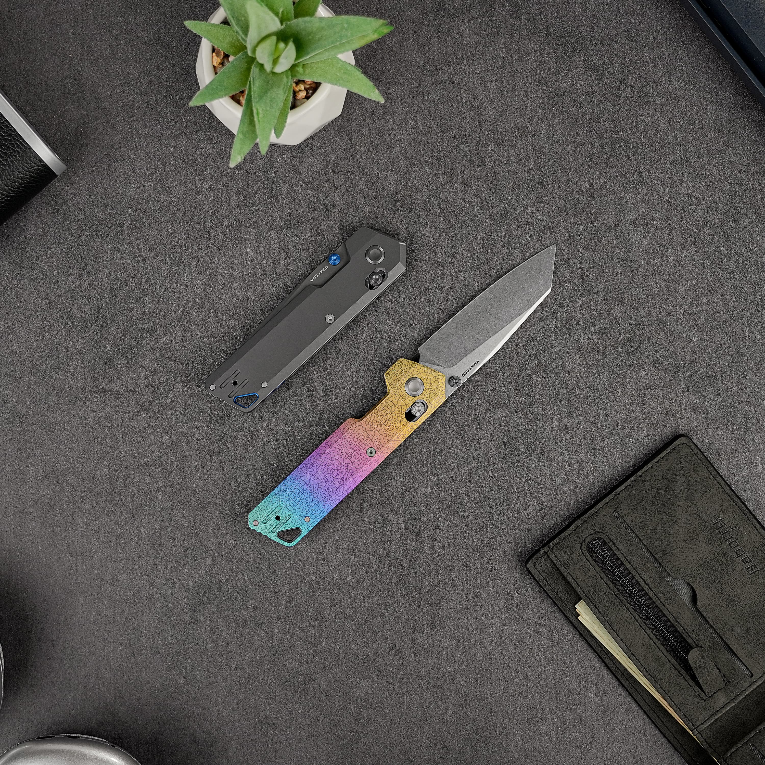 Parallel- Crossbar Lock (2.90" S35VN Blade & Titanium Handle) - A3508