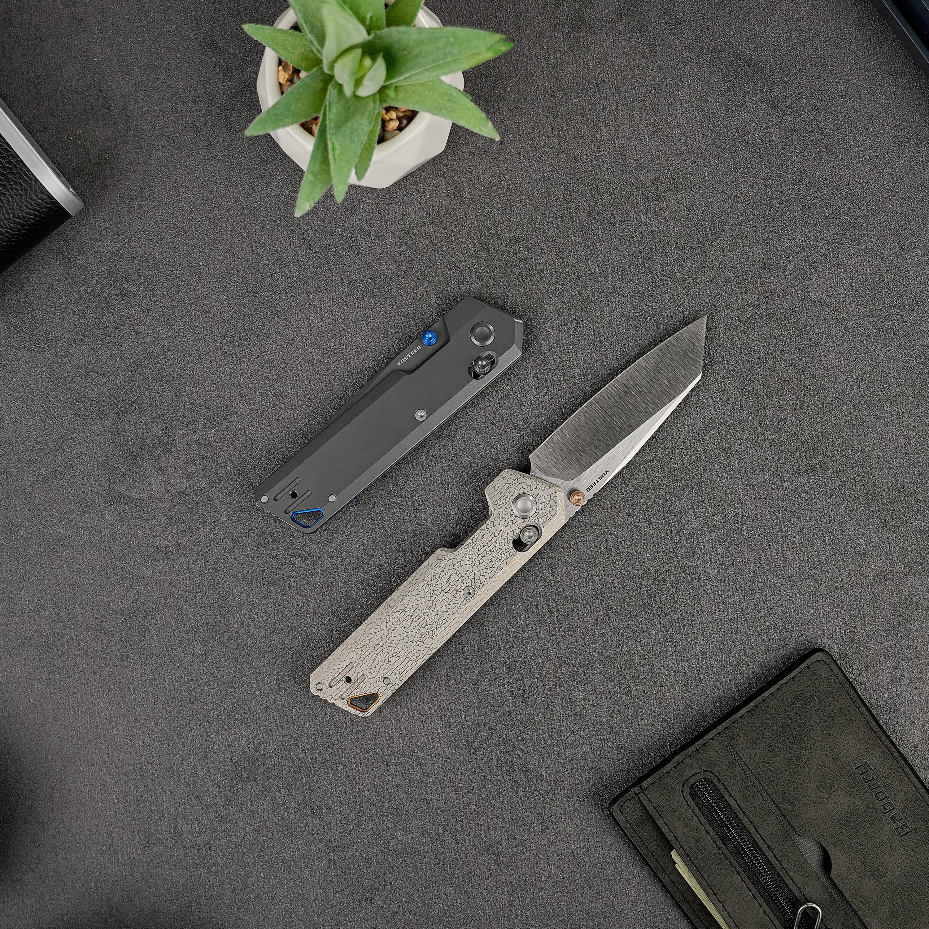 Parallel- Crossbar Lock (2.90" S35VN Blade & Titanium Handle) - A3509