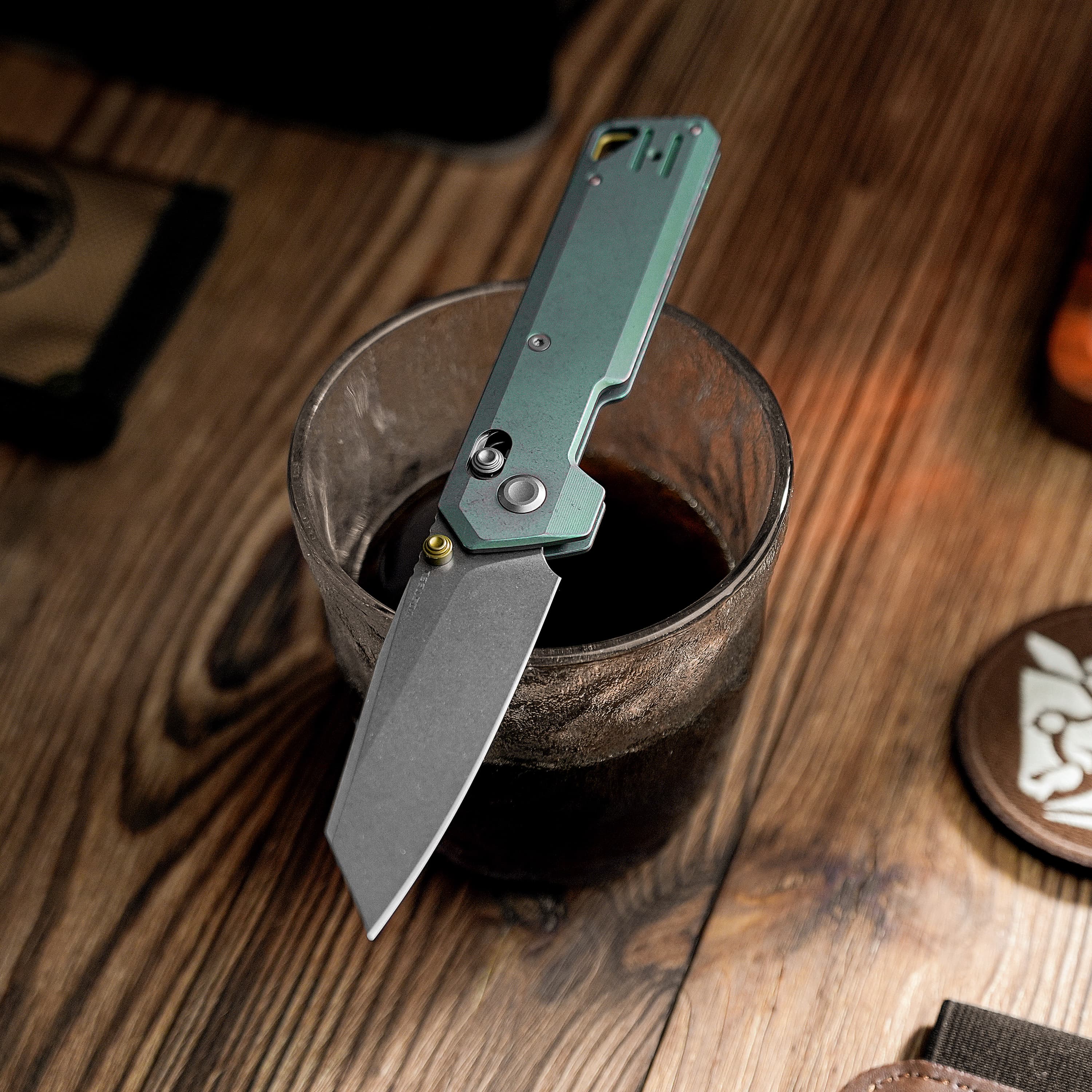 Parallel- Crossbar Lock (2.90" 154CM Blade & Titanium Handle) - A3519