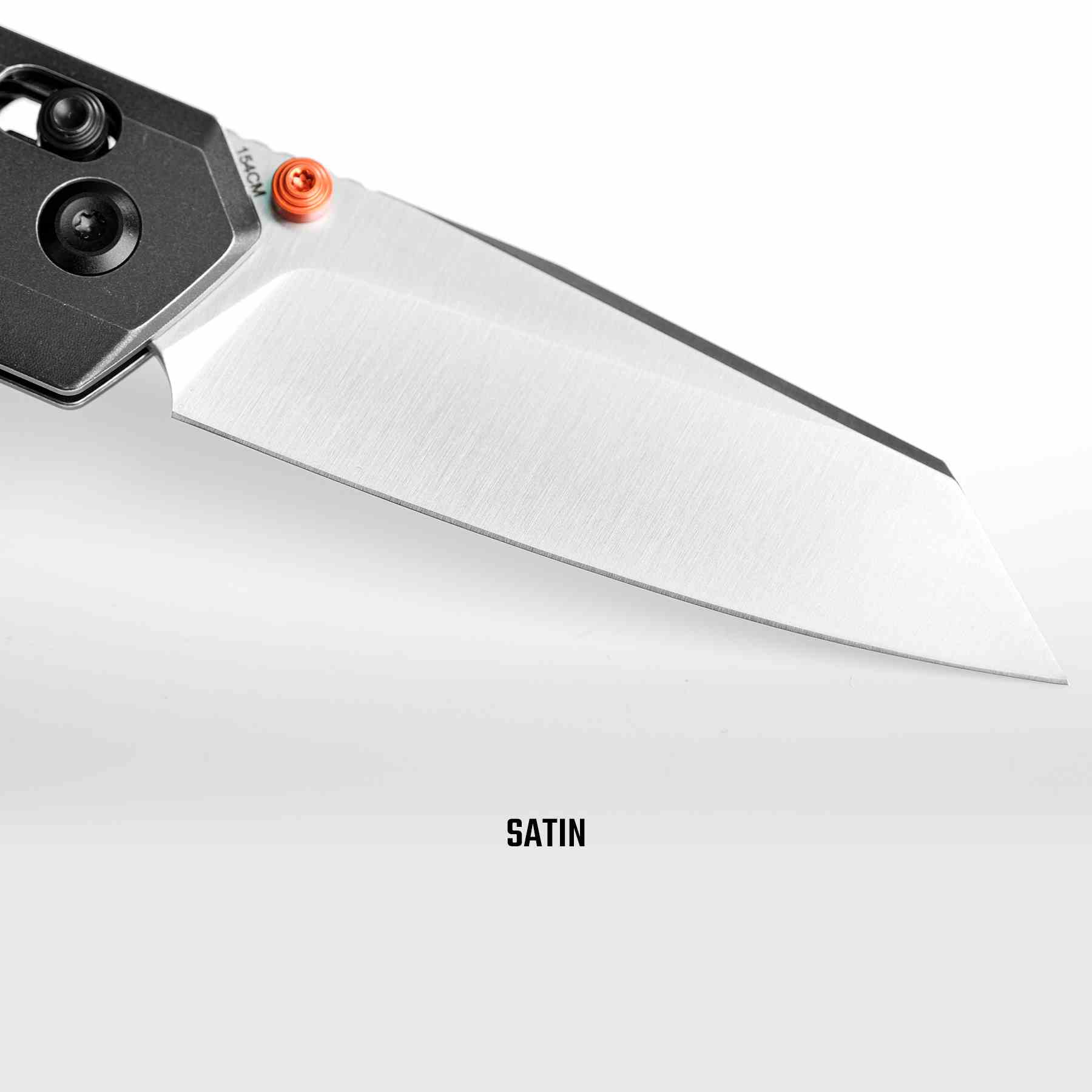 Vosteed Parallel knife 154CM satin blade detail