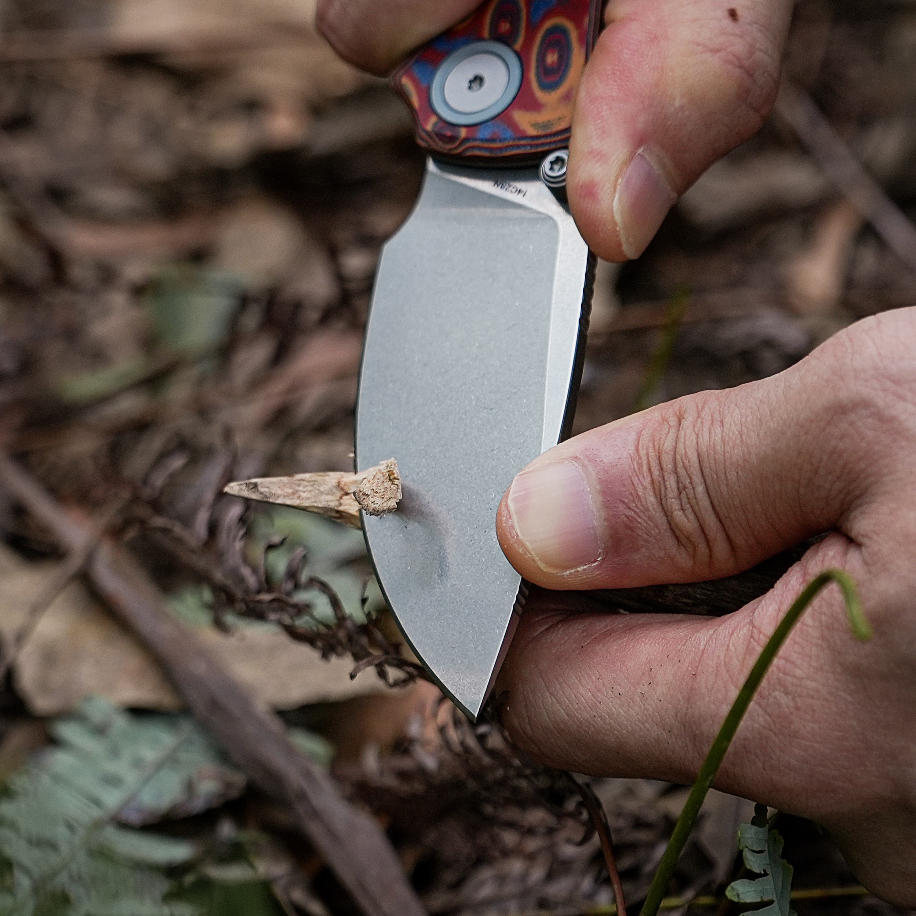 Porcupine - Top Liner Lock  (2.99" 14C28N Blade & Micarta Handle) - A2613