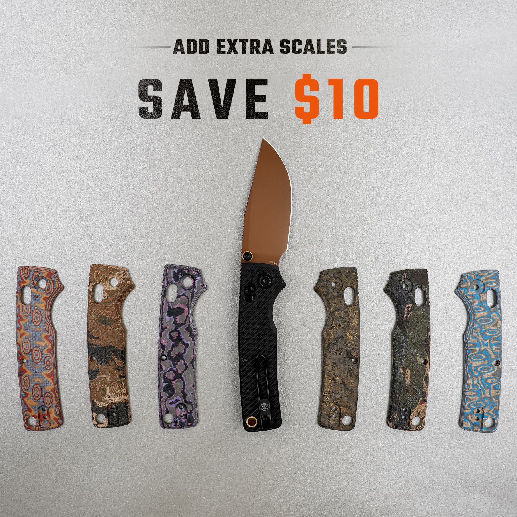 Porcupine ModSwap™ - Crossbar Lock Knife (3.08" 154CM Blade & G10 Handle) - A3101