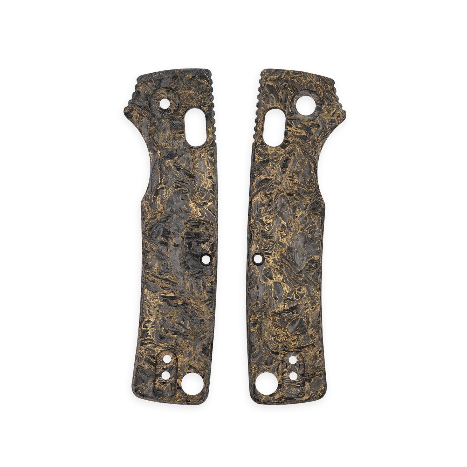 Porcupine ModSwap™ Handle Scales Kits - Dark Matter Gold Fatcarbon - W0301