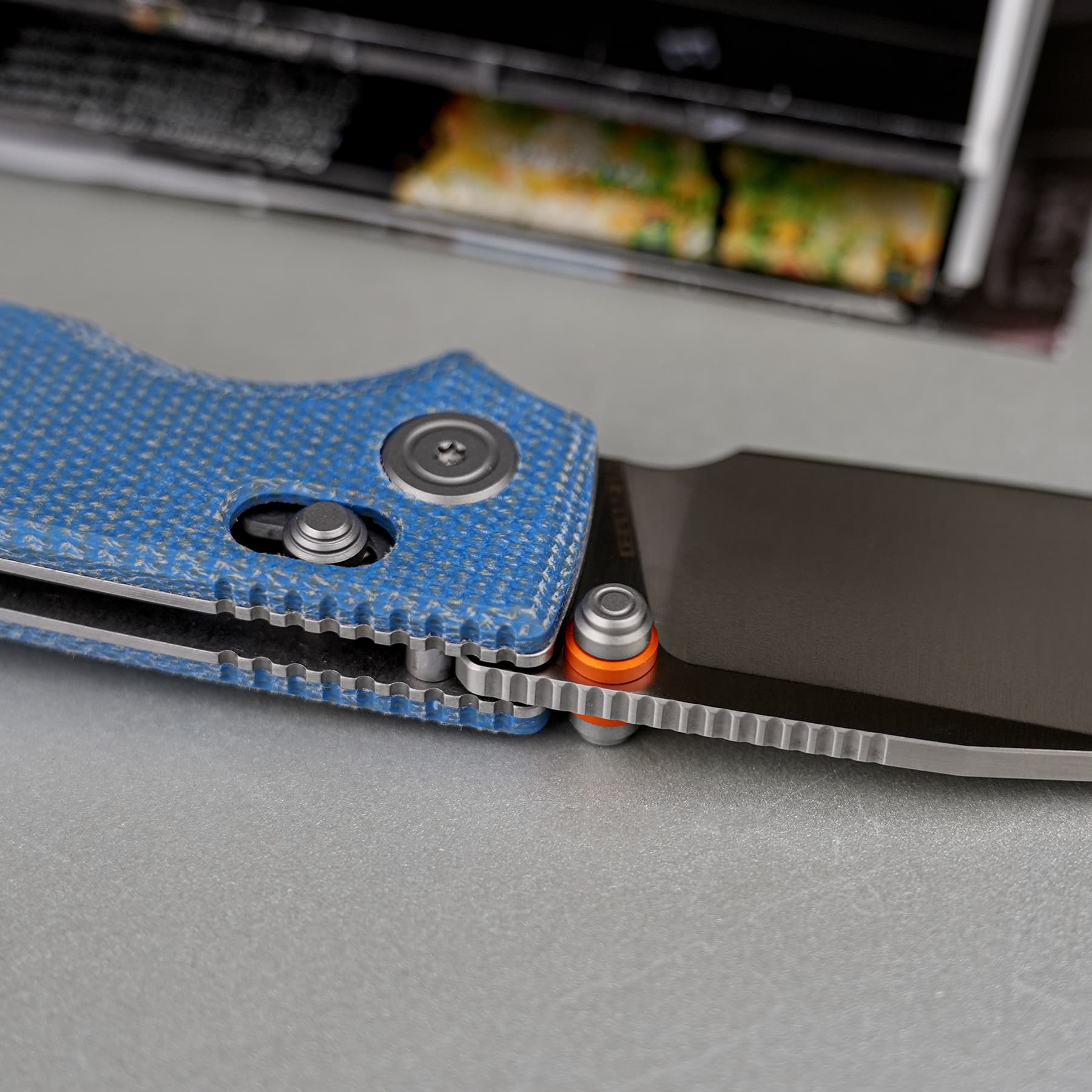 Porcupine ModSwap™ - Crossbar Lock Knife (3.08" 154CM Blade & Micarta Handle) - A3105