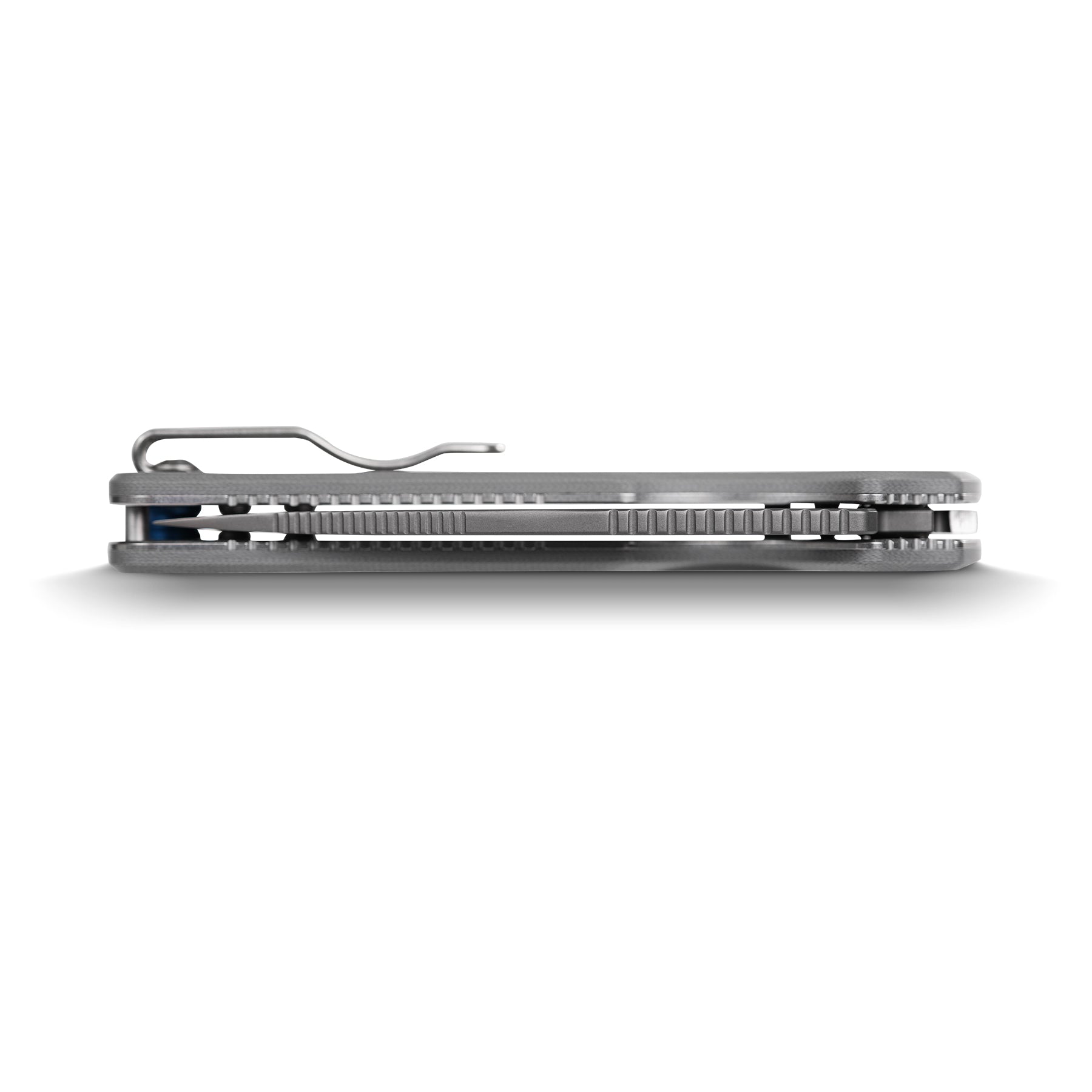Vosteed Porcupine knife side view with pocket clip