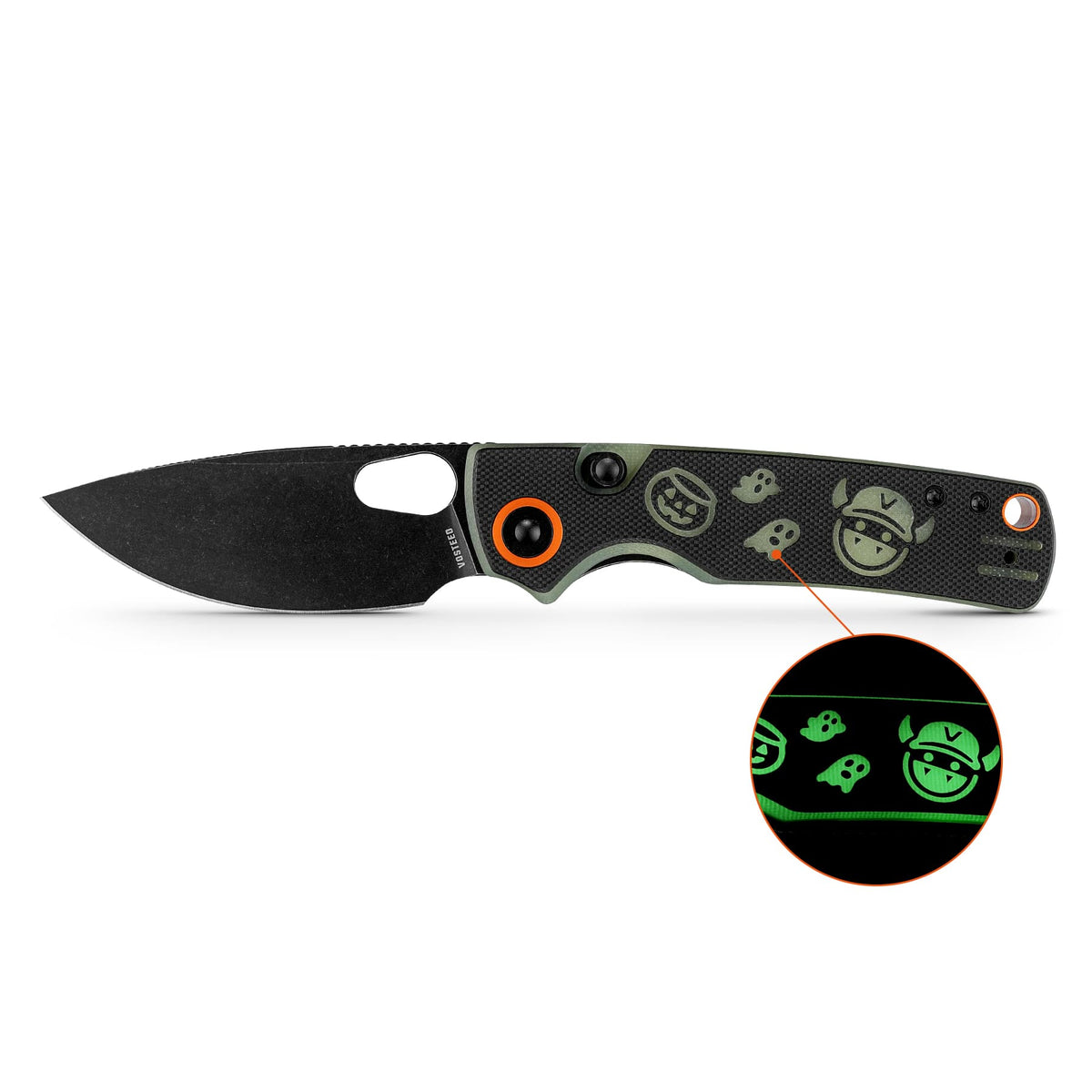 Coming Soon - Porcupine - Top Liner Lock (2.99" 14C28N Blade & G10 & Glow-in-the-Dark G10 Handle) - A2630