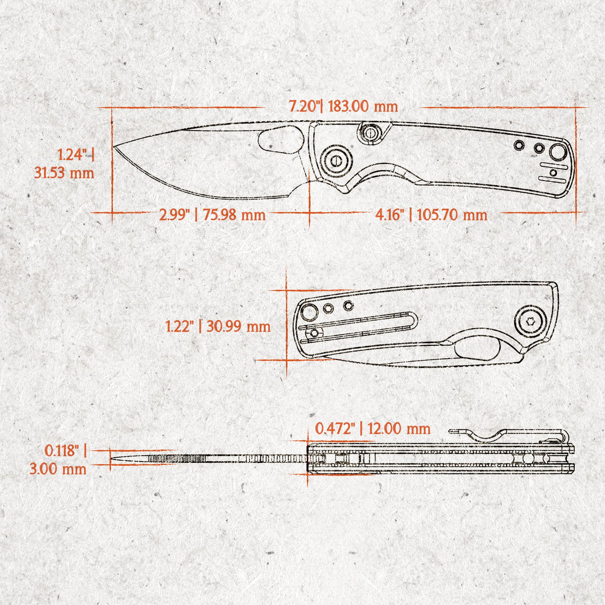 Coming Soon - Porcupine - Top Liner Lock (2.99" 14C28N Blade & G10 & Glow-in-the-Dark G10 Handle) - A2630