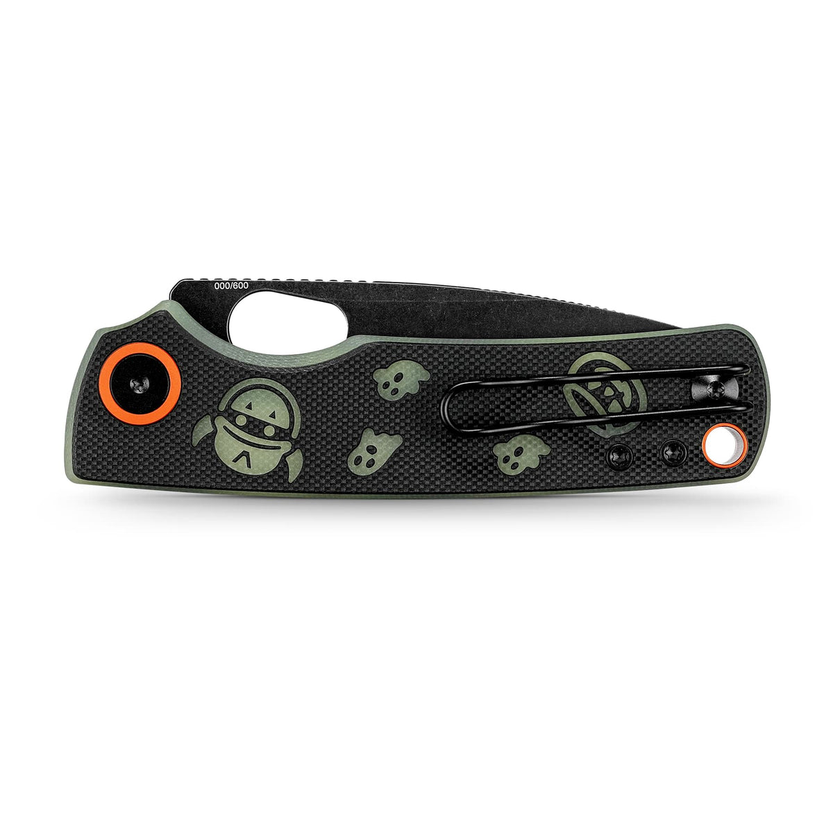 Coming Soon - Porcupine - Top Liner Lock (2.99" 14C28N Blade & G10 & Glow-in-the-Dark G10 Handle) - A2630