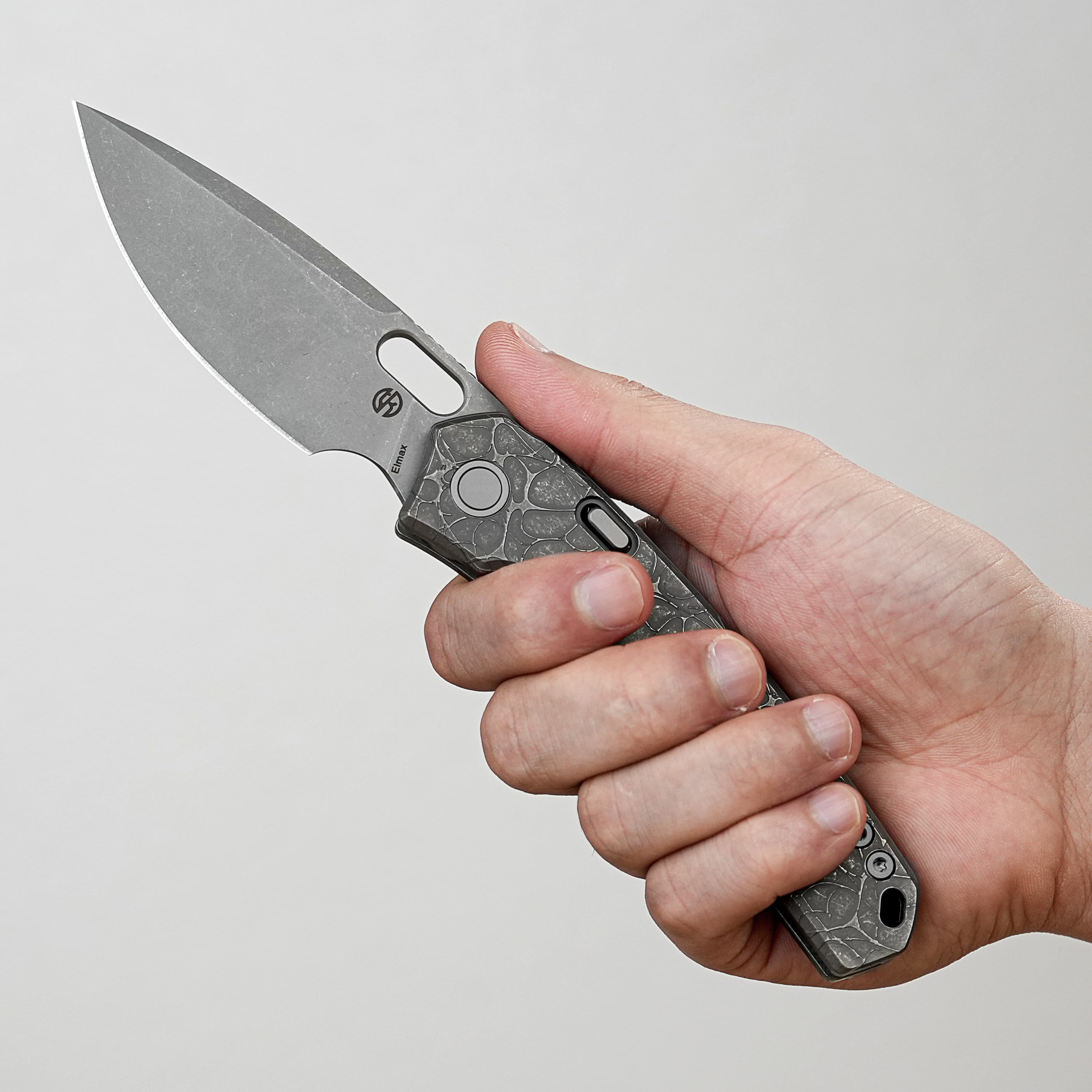 Psyop - Top Liner Lock Knife (3.32" Elmax Blade & Titanium Handle) - A2222