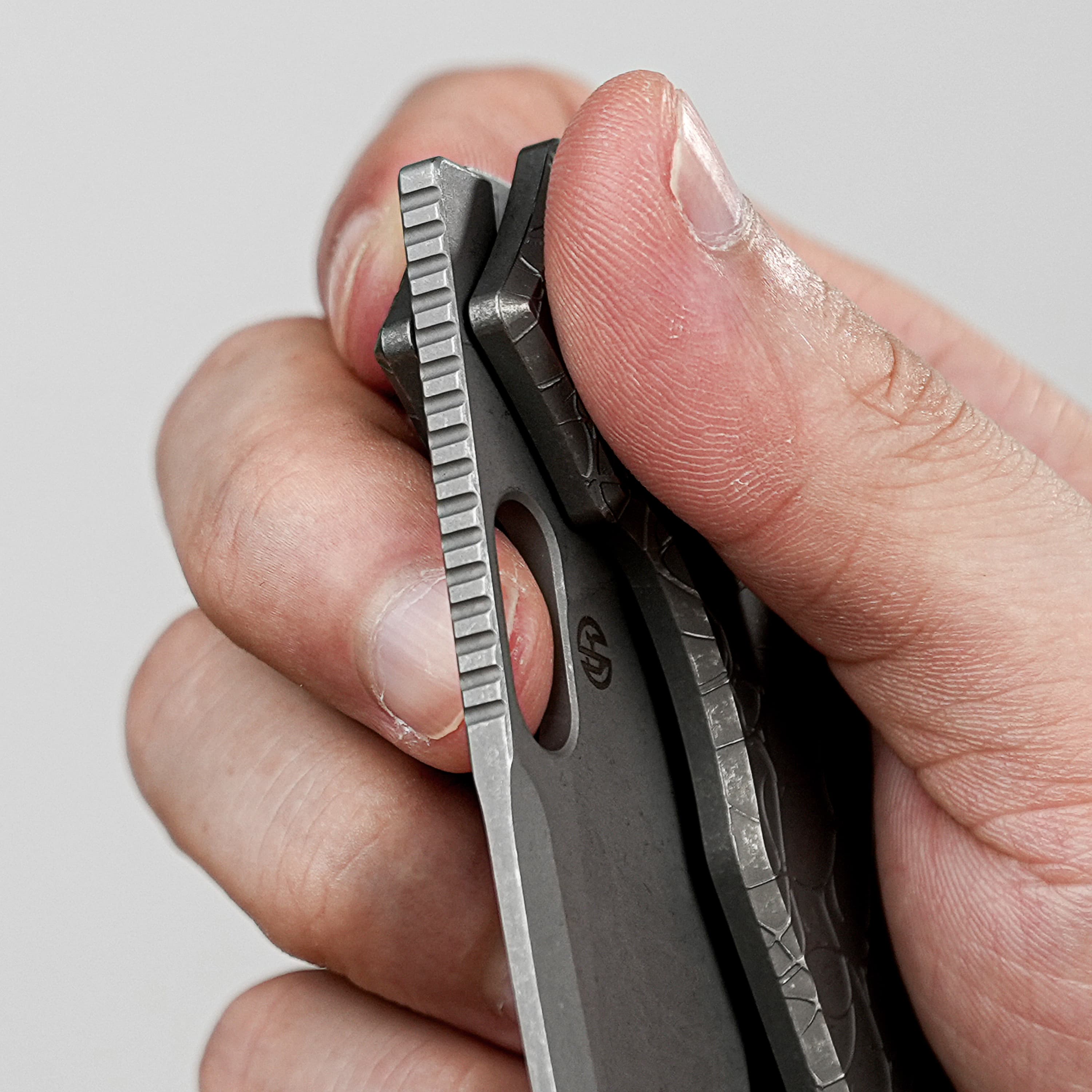 Psyop - Top Liner Lock Knife (3.32" Elmax Blade & Titanium Handle) - A2222