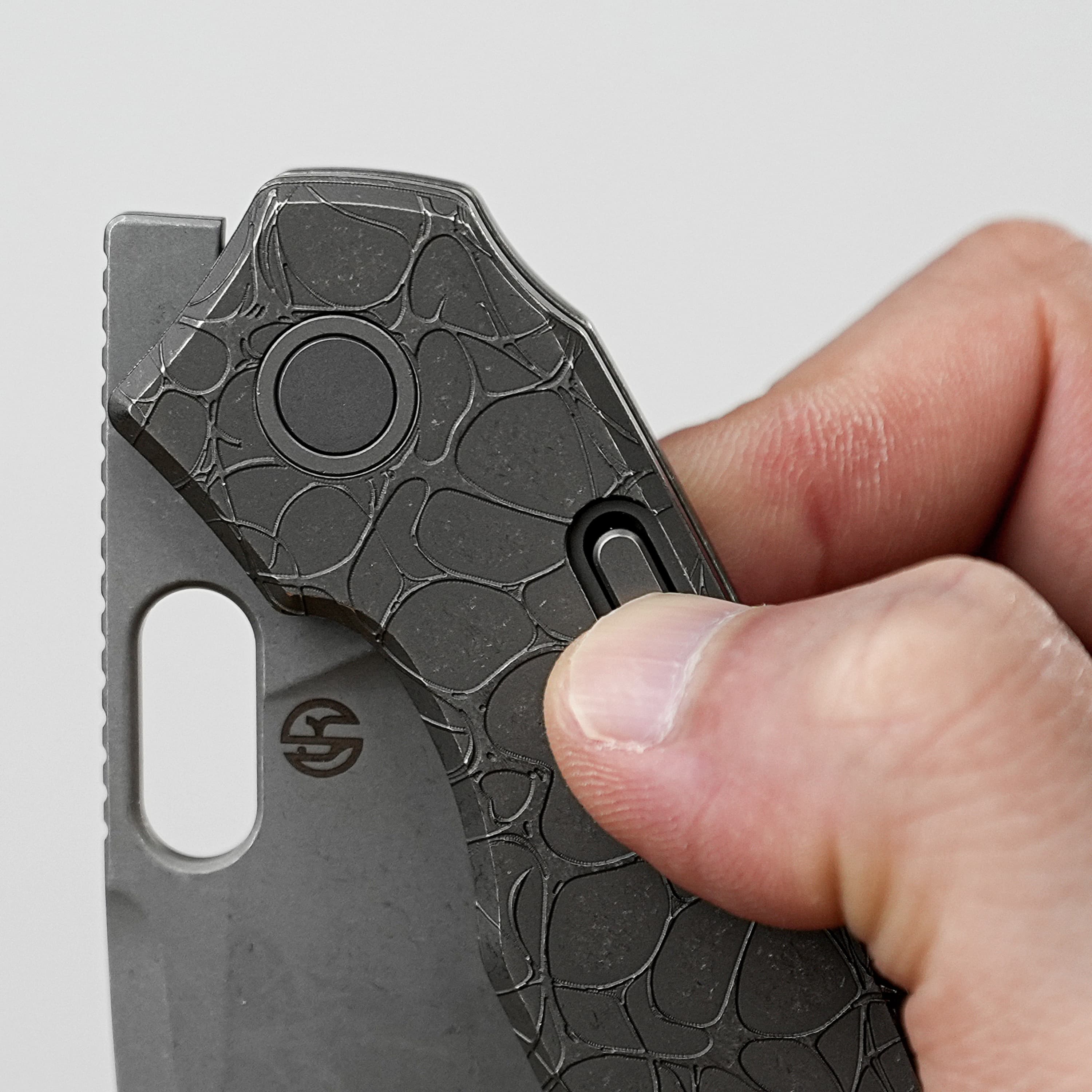 Psyop - Top Liner Lock Knife (3.32" Elmax Blade & Titanium Handle) - A2222