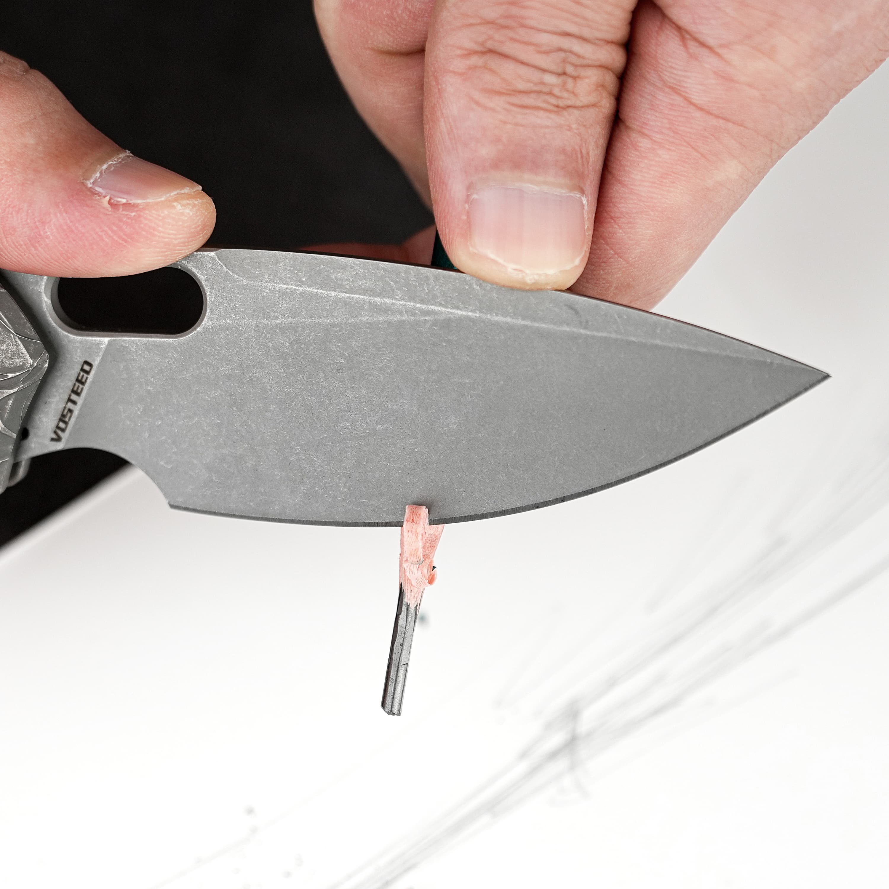 Psyop - Top Liner Lock Knife (3.32" Elmax Blade & Titanium Handle) - A2222