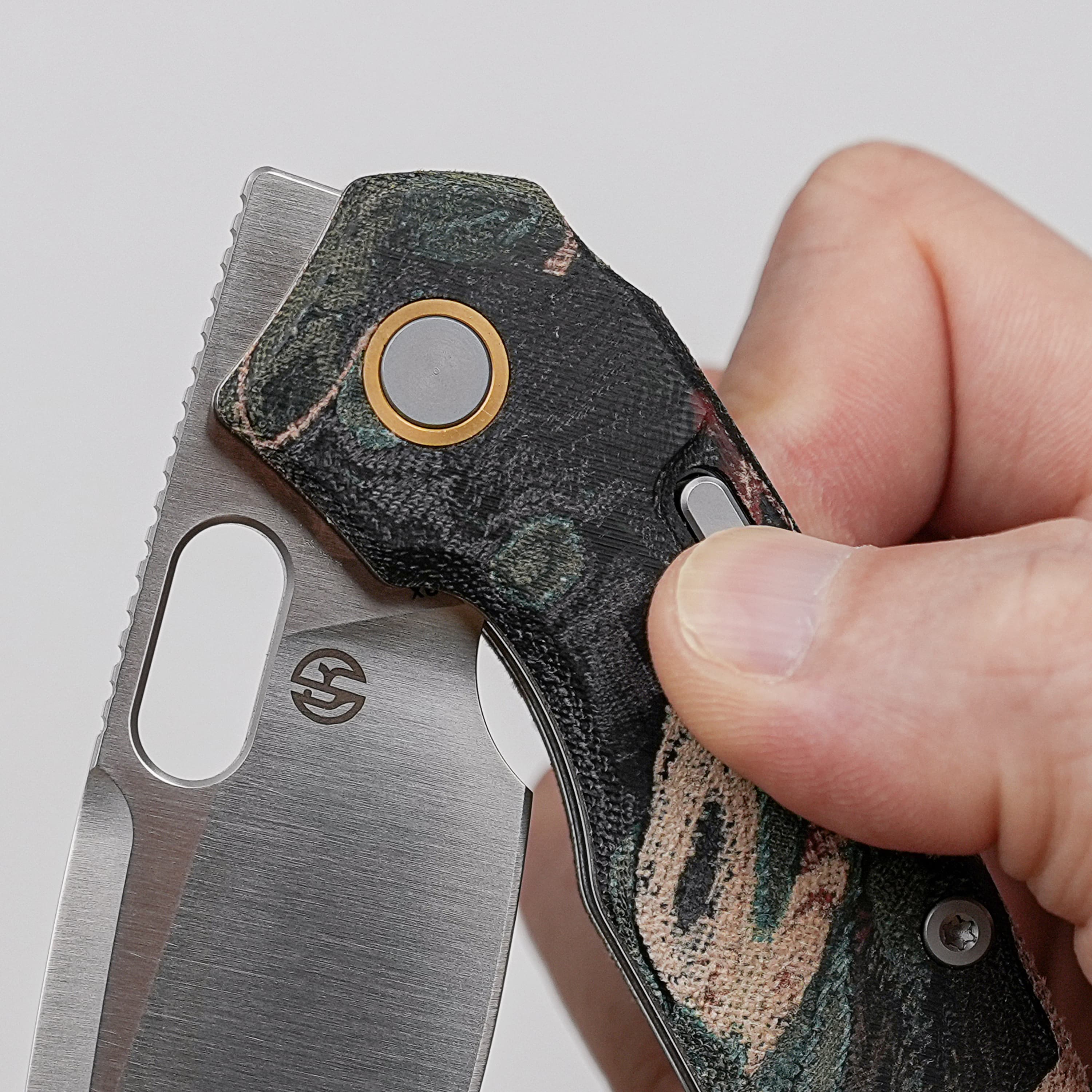 Psyop - Top Liner Lock Knife (3.32" Elmax Blade & Current Micarta Handle) - A2223