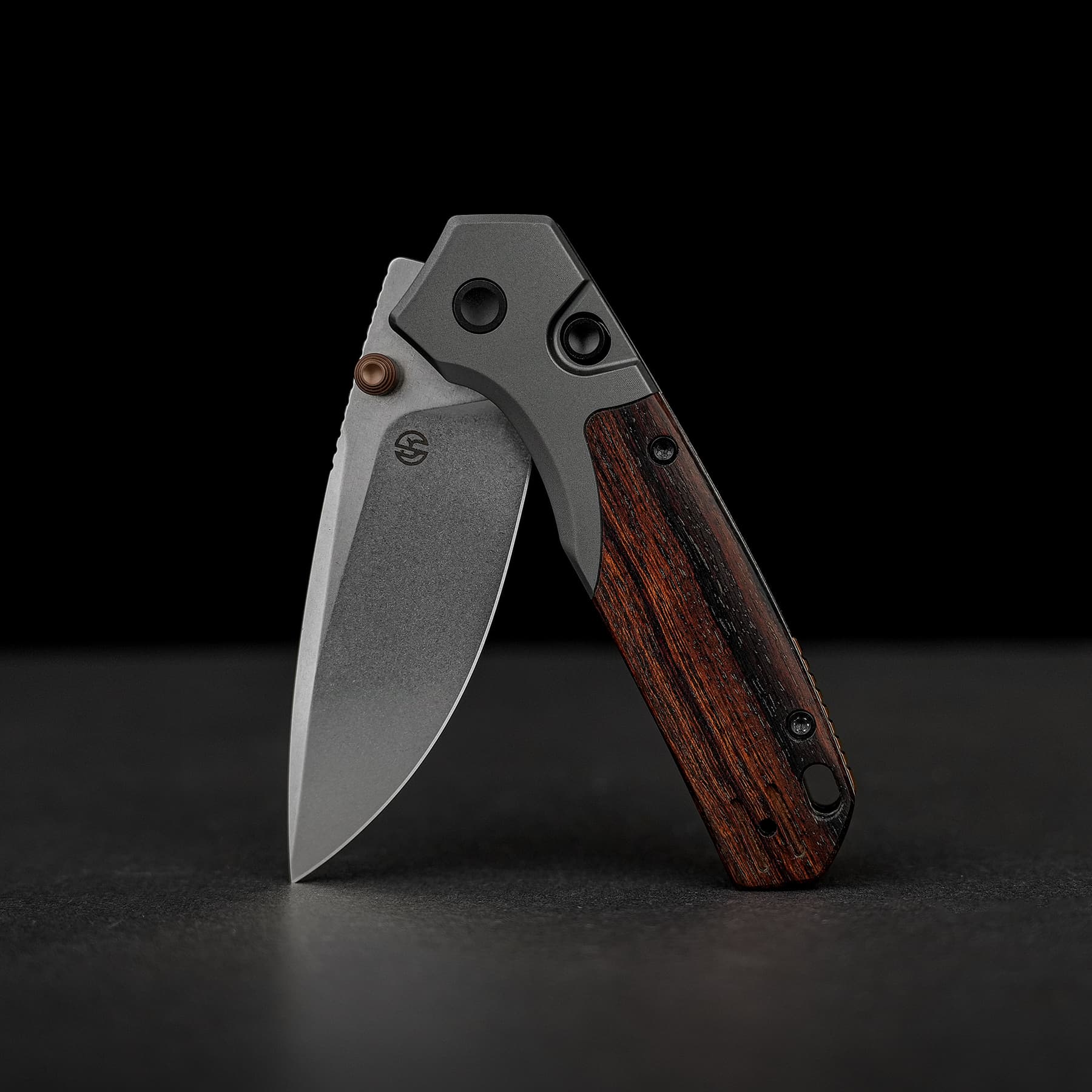 Psyop - Top Liner Lock (2.99" S35VN Blade & Sand Ironwood Handle) - A2228