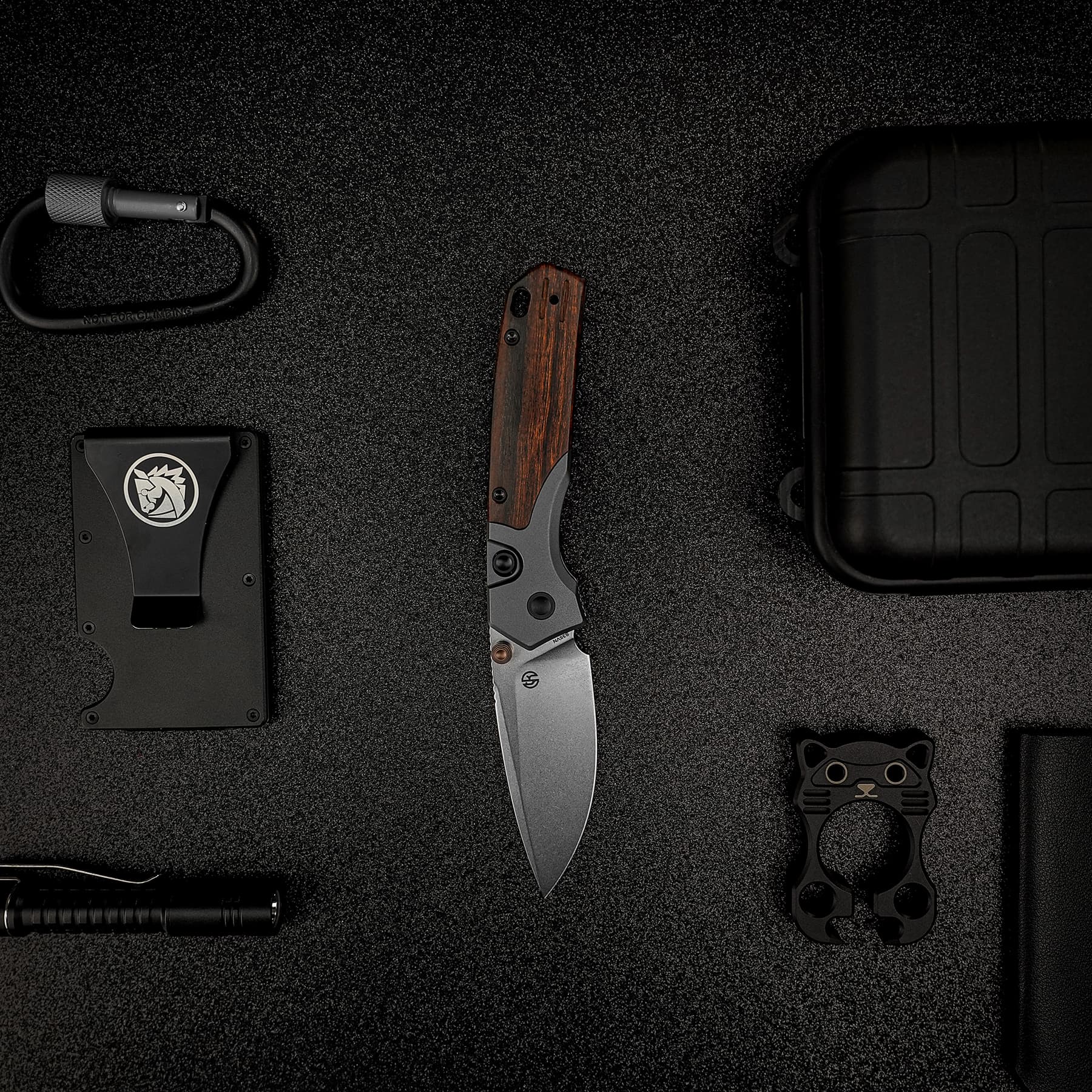 Psyop - Top Liner Lock (2.99" S35VN Blade & Sand Ironwood Handle) - A2228