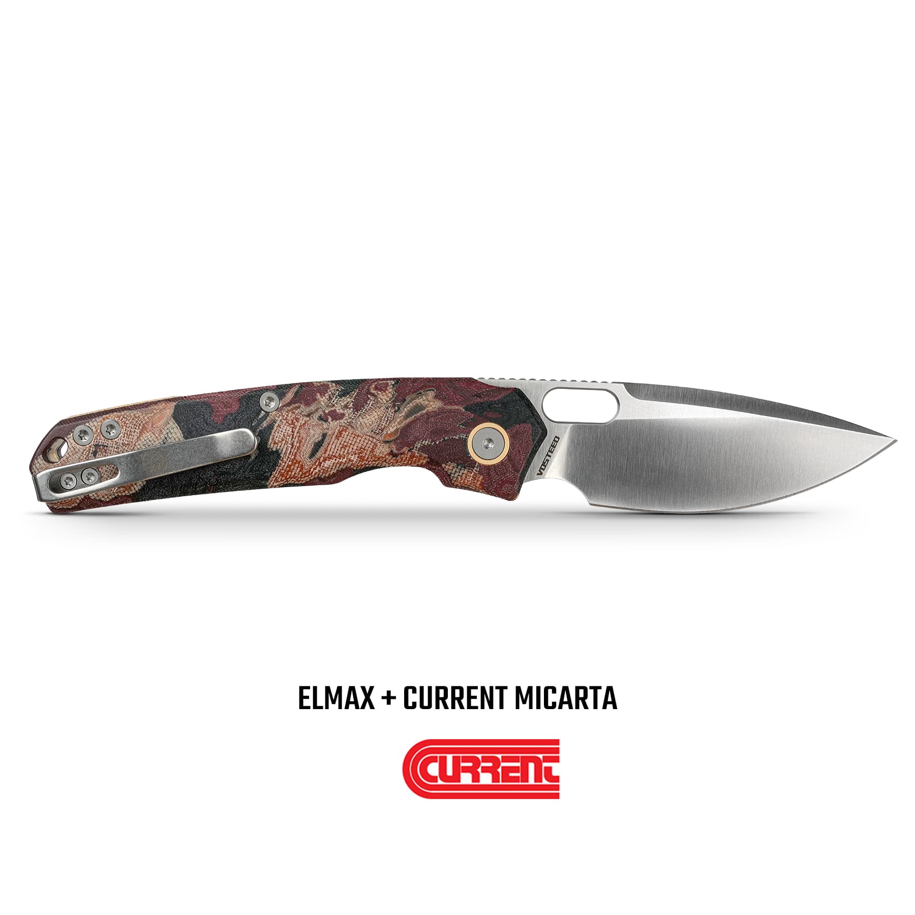 Psyop - Top Liner Lock Knife (3.32" Elmax Blade & Current Micarta Handle) - A2234